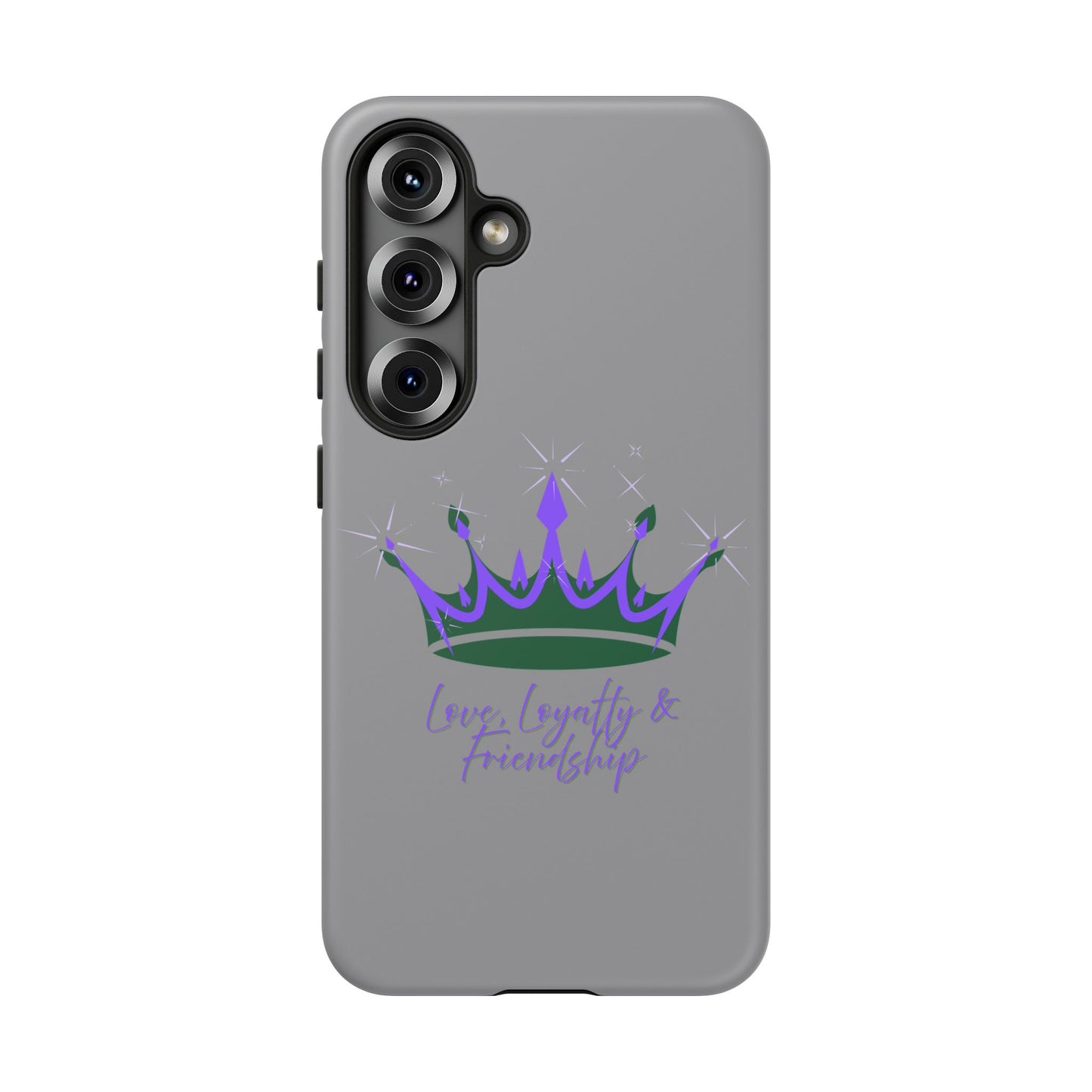 Phone Case, Purple & Green Crown - Love, Loyalty & Friendship