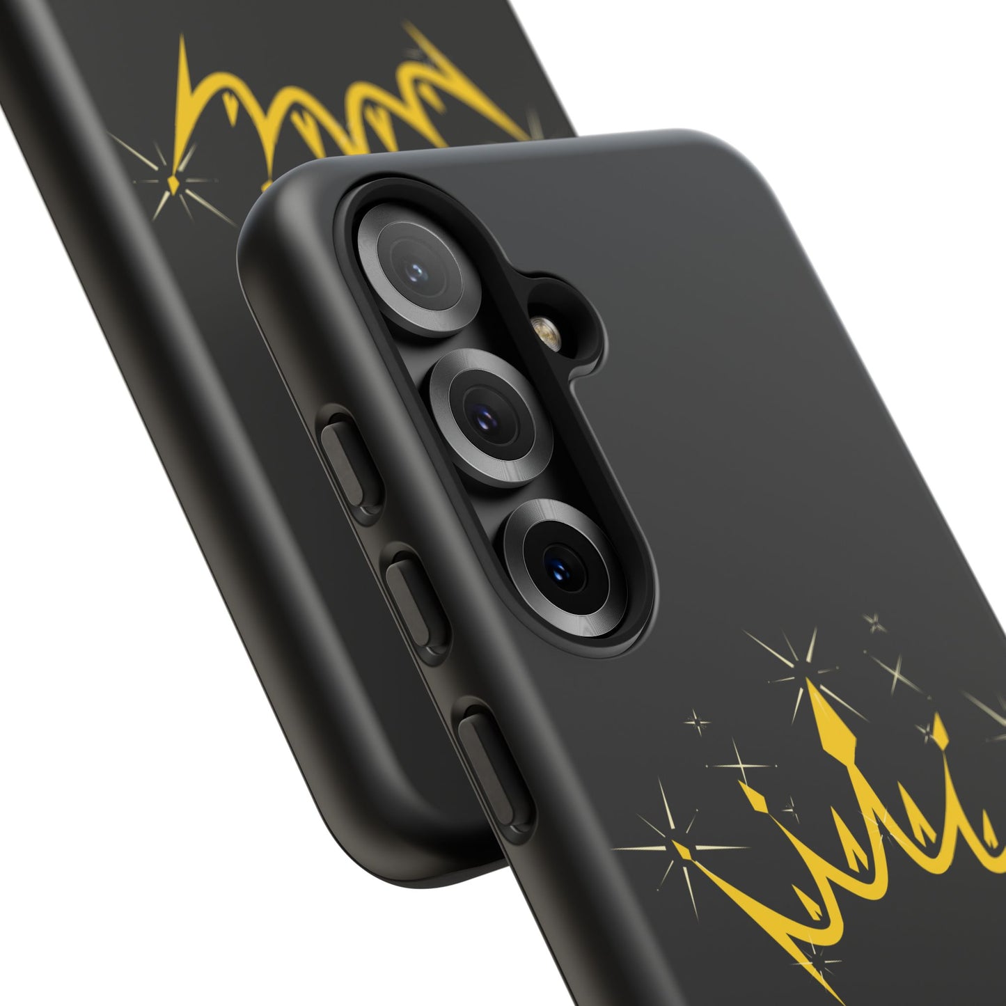 Phone Case, Black & Gold Crown - Love, Loyalty & Friendship