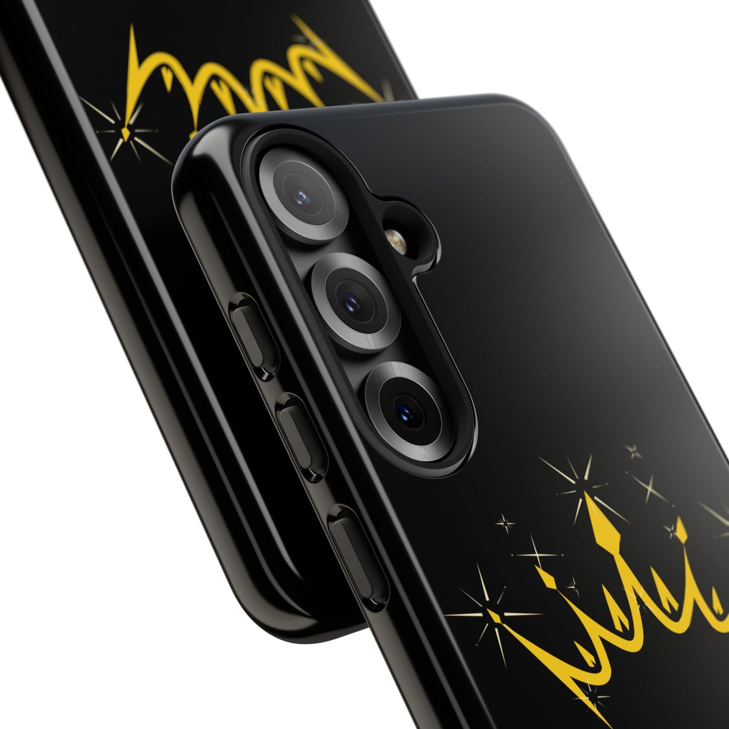 Phone Case, Black & Gold Crown - Love, Loyalty & Friendship