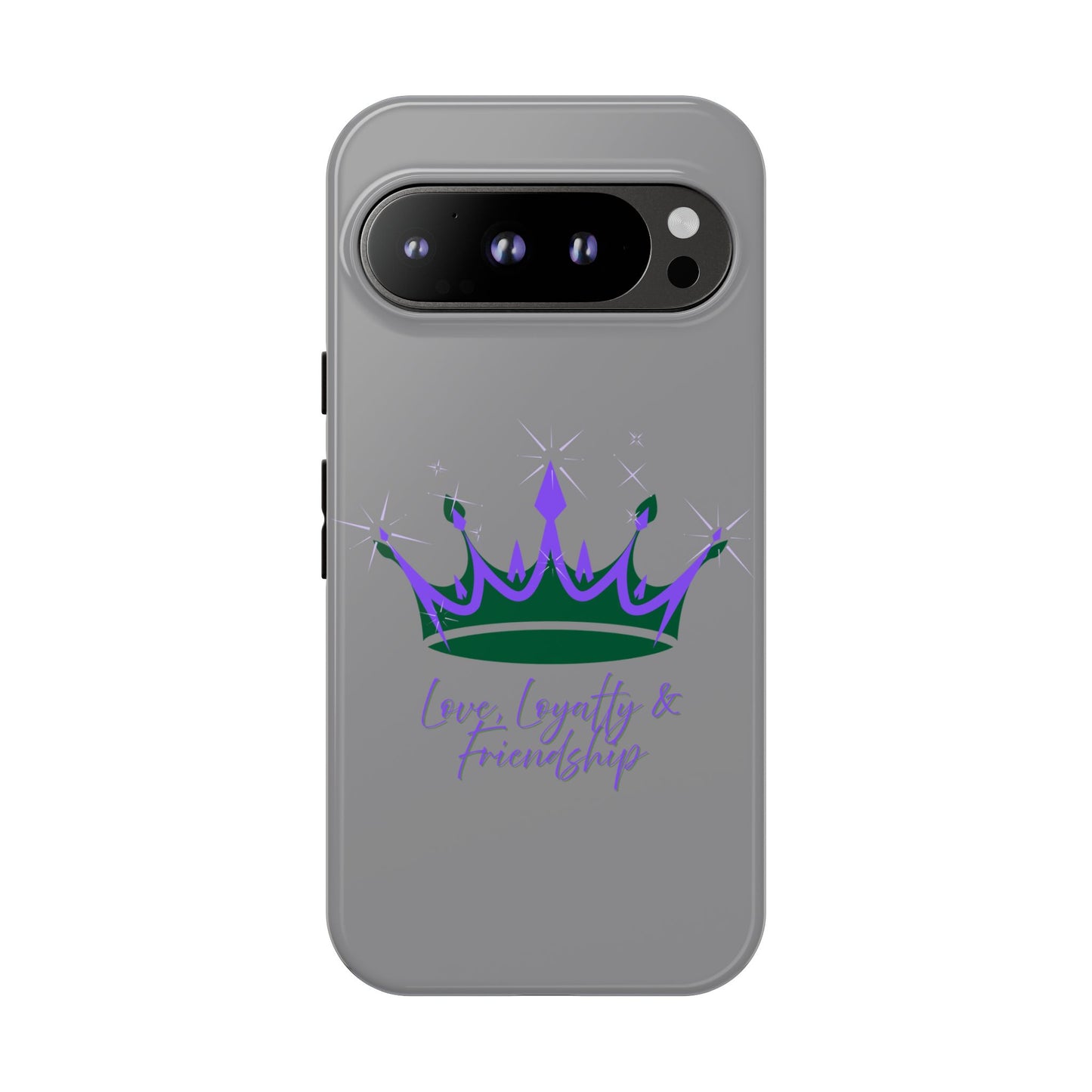 Phone Case, Purple & Green Crown - Love, Loyalty & Friendship