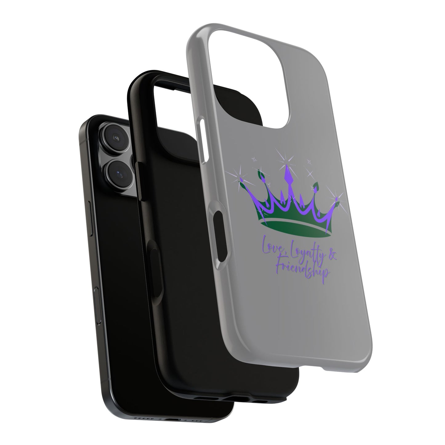 Phone Case, Purple & Green Crown - Love, Loyalty & Friendship