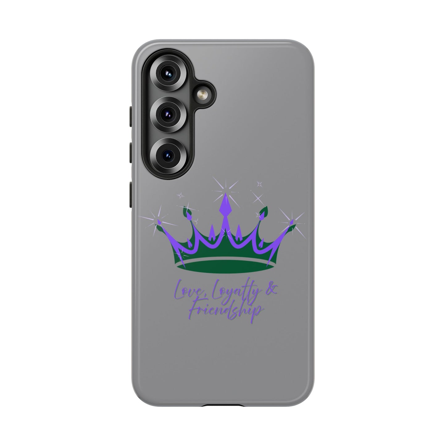 Phone Case, Purple & Green Crown - Love, Loyalty & Friendship