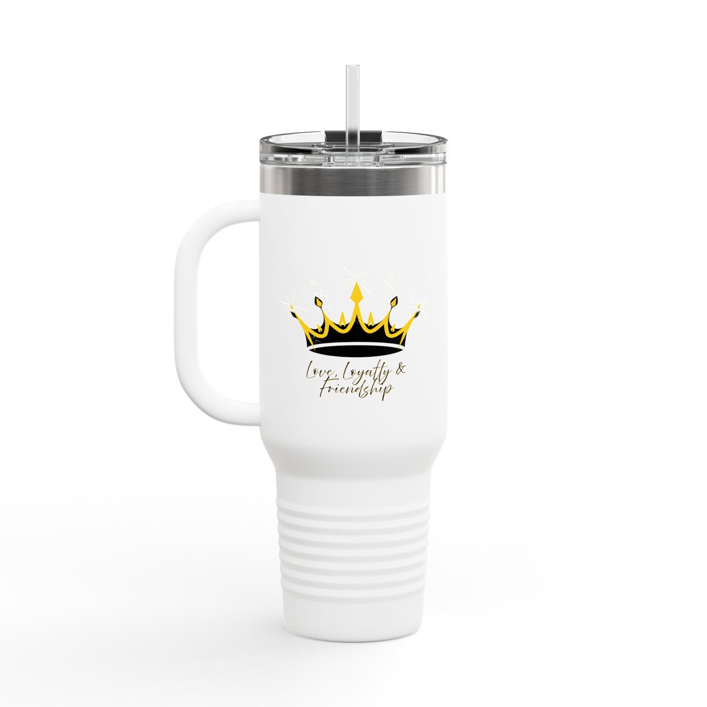 Queen Crown Black & Gold - 40oz Insulated Travel Mug