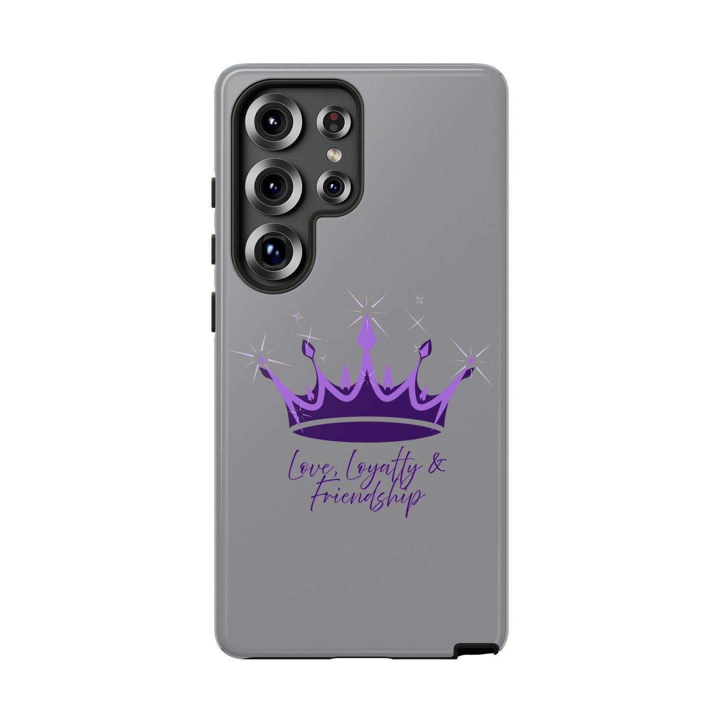Phone Case, Amethyst on Dark Purple Crown - Love, Loyalty & Friendship