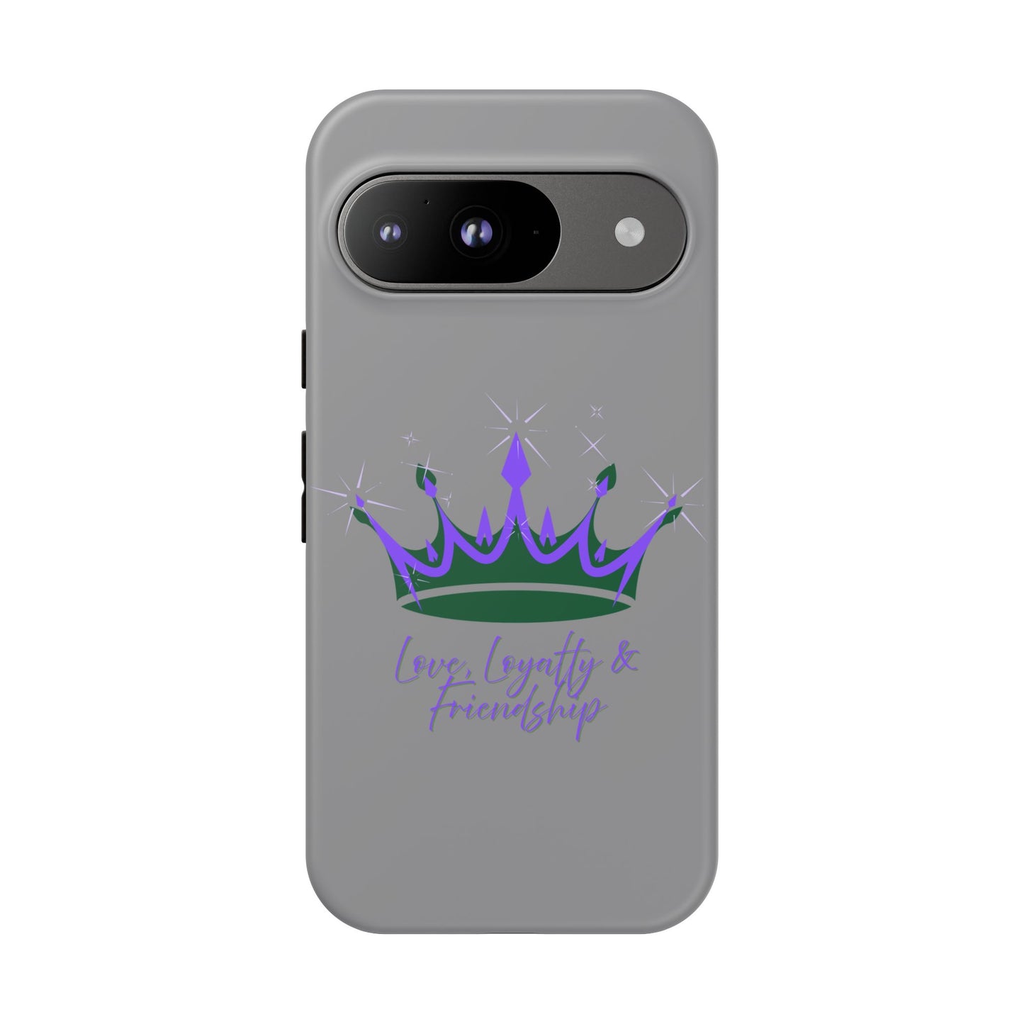 Phone Case, Purple & Green Crown - Love, Loyalty & Friendship