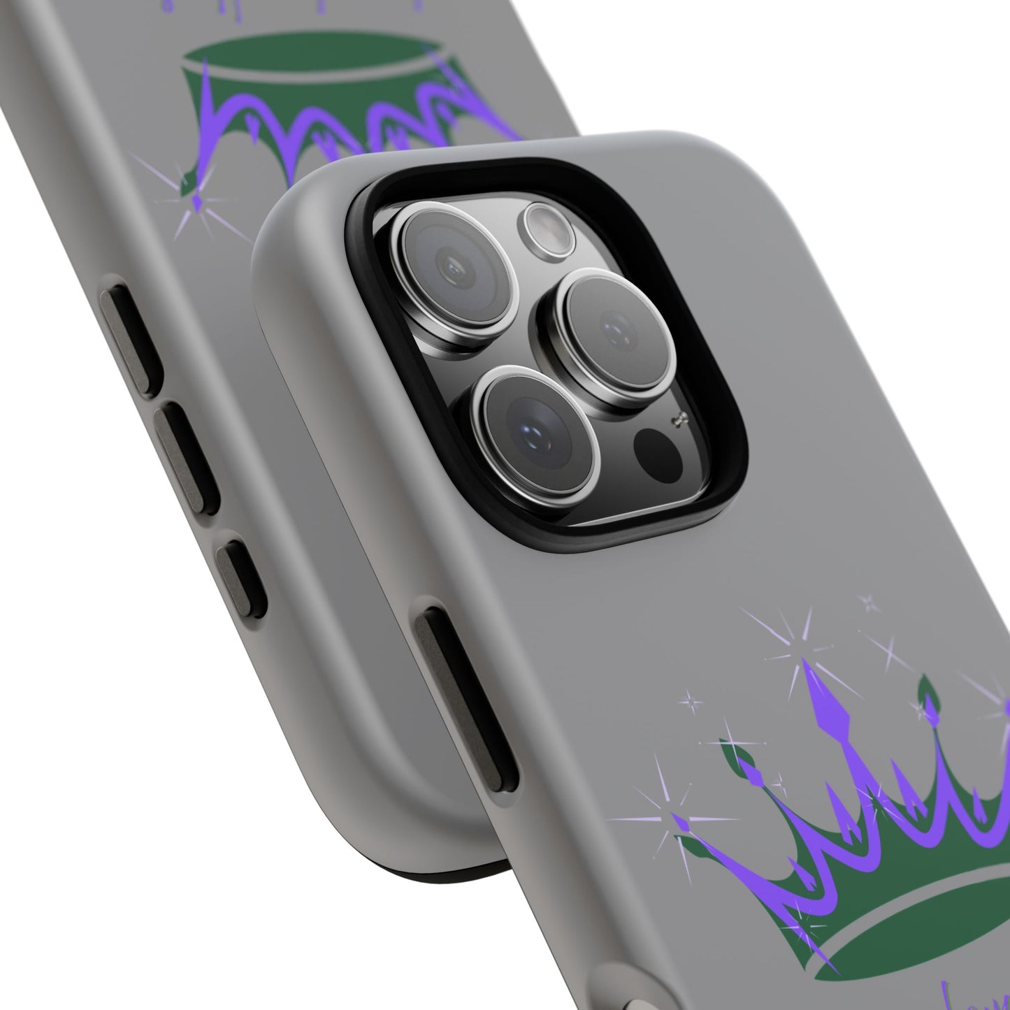 Phone Case, Purple & Green Crown - Love, Loyalty & Friendship