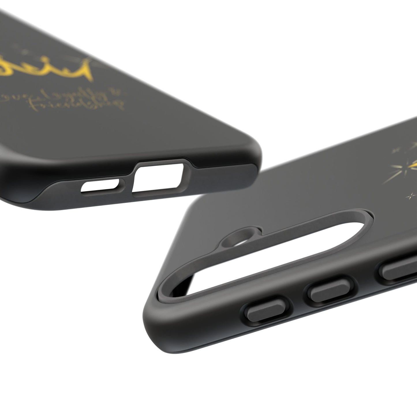 Phone Case, Black & Gold Crown - Love, Loyalty & Friendship