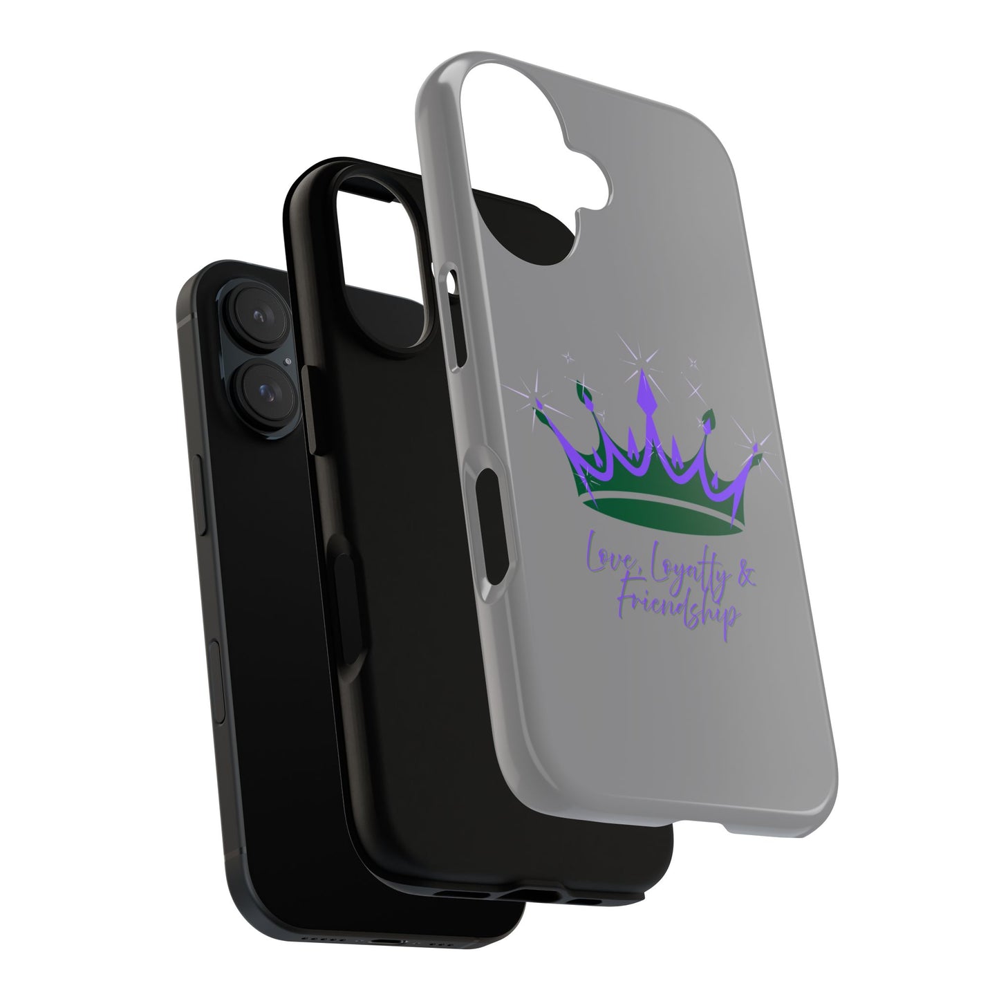 Phone Case, Purple & Green Crown - Love, Loyalty & Friendship