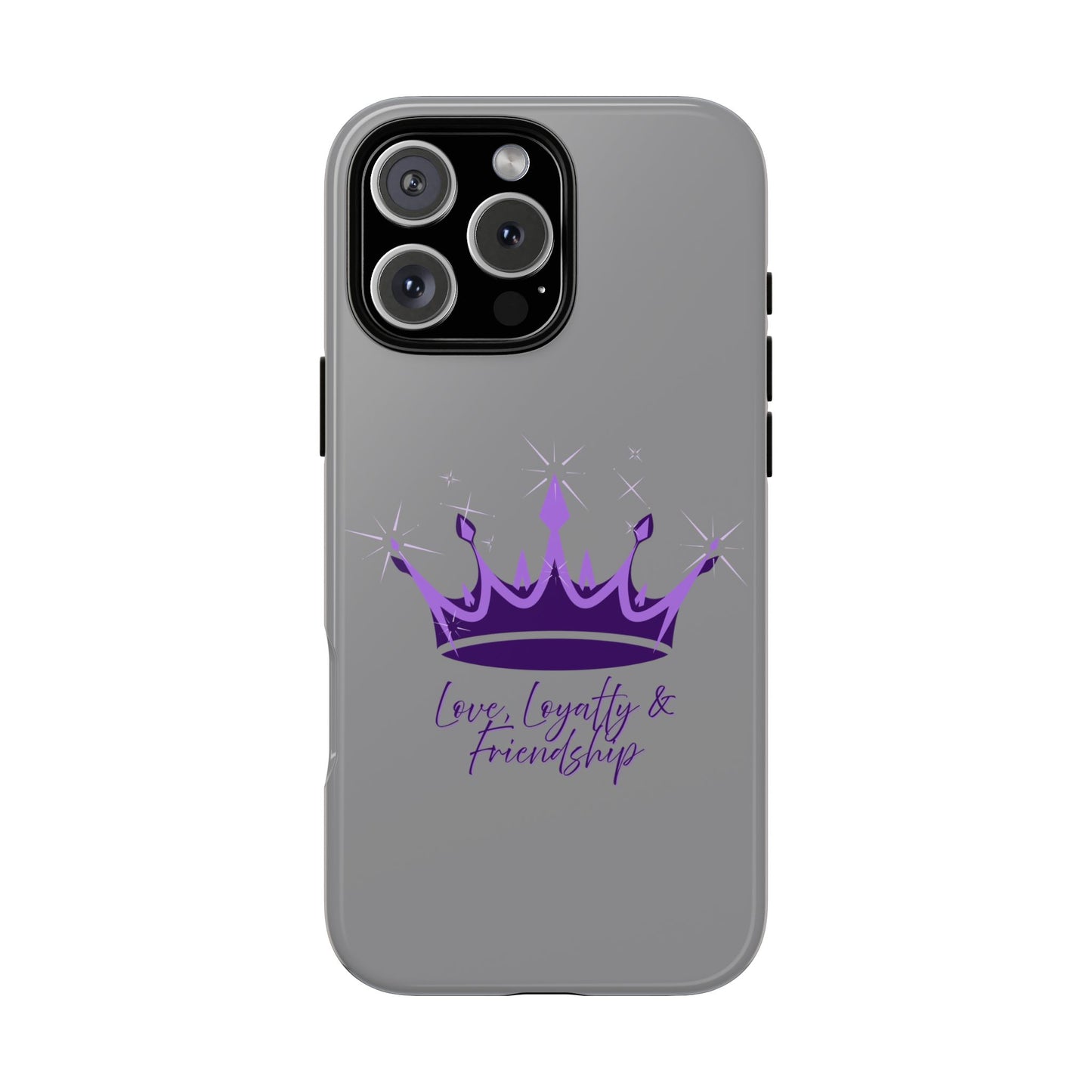 Phone Case, Amethyst on Dark Purple Crown - Love, Loyalty & Friendship