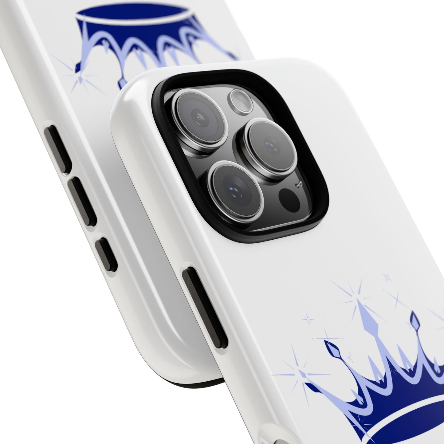 Phone Case, Navy & Silver Crown - Love, Loyalty & Friendship