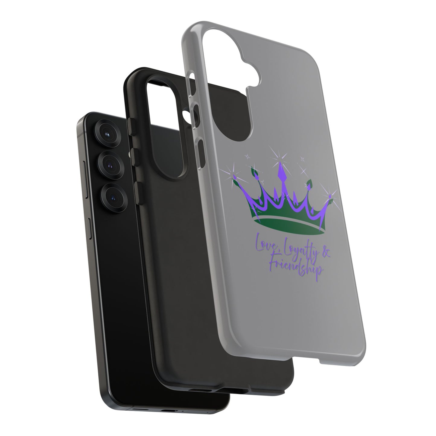 Phone Case, Purple & Green Crown - Love, Loyalty & Friendship