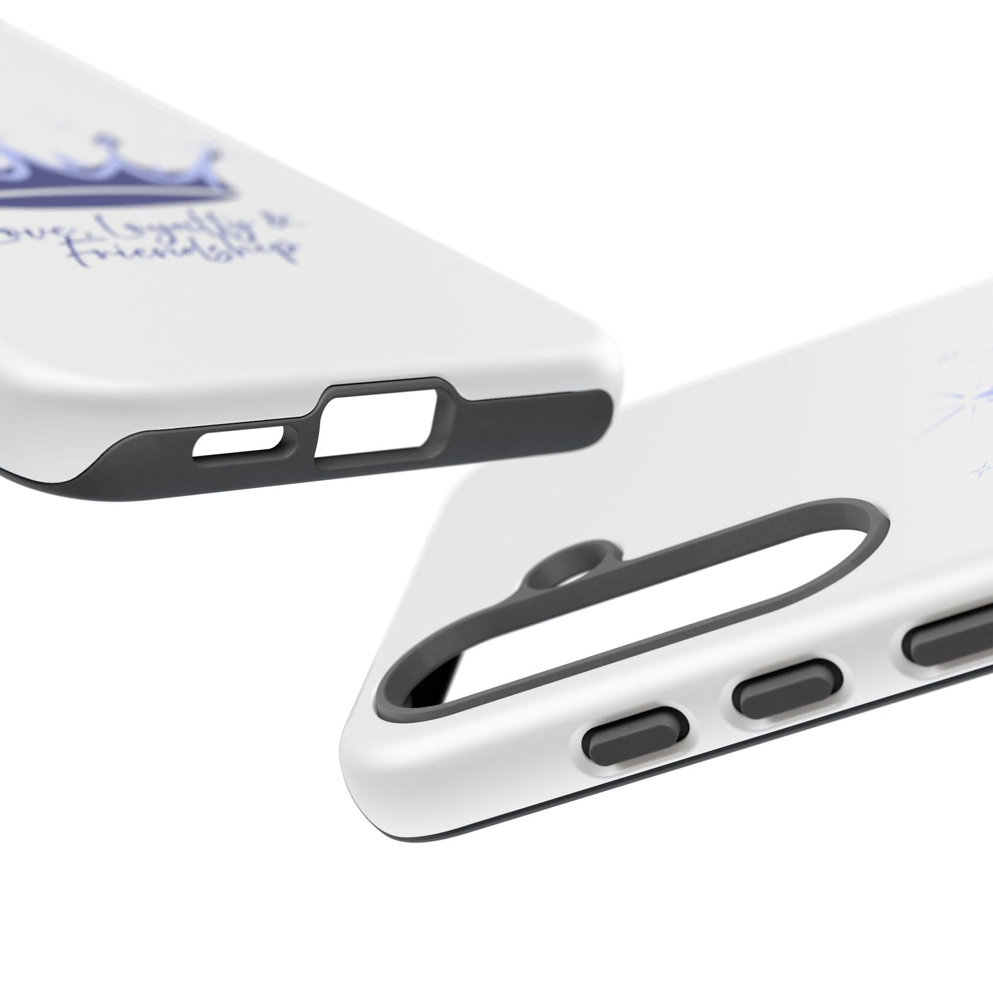 Phone Case, Navy & Silver Crown - Love, Loyalty & Friendship
