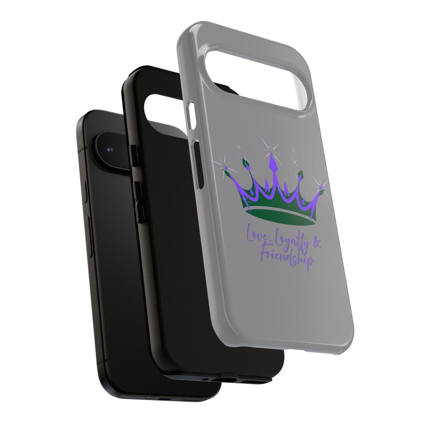 Phone Case, Purple & Green Crown - Love, Loyalty & Friendship