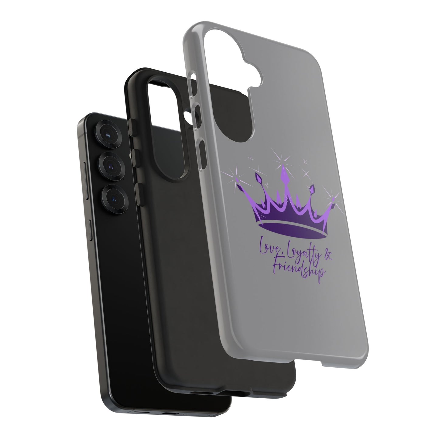Phone Case, Amethyst on Dark Purple Crown - Love, Loyalty & Friendship