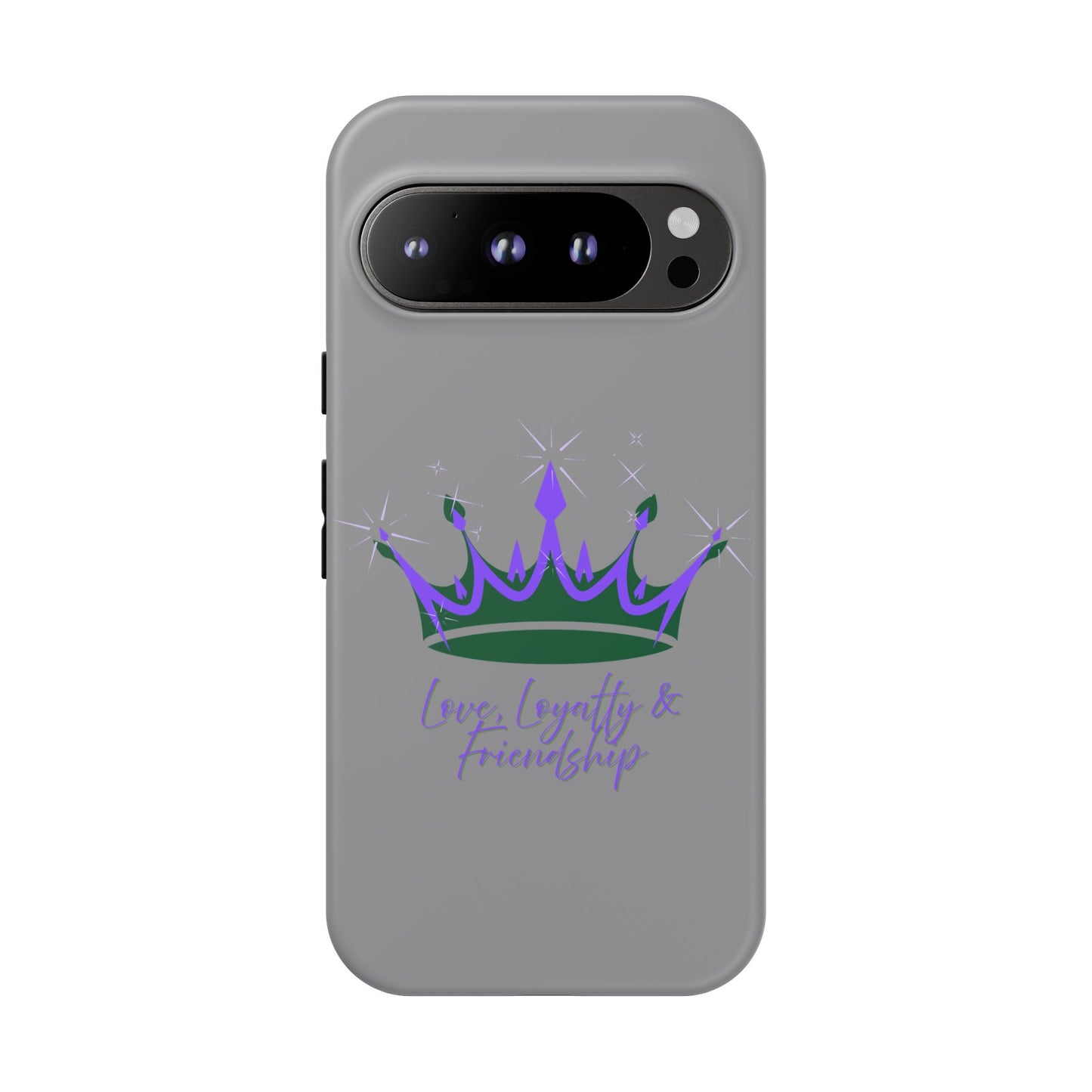 Phone Case, Purple & Green Crown - Love, Loyalty & Friendship