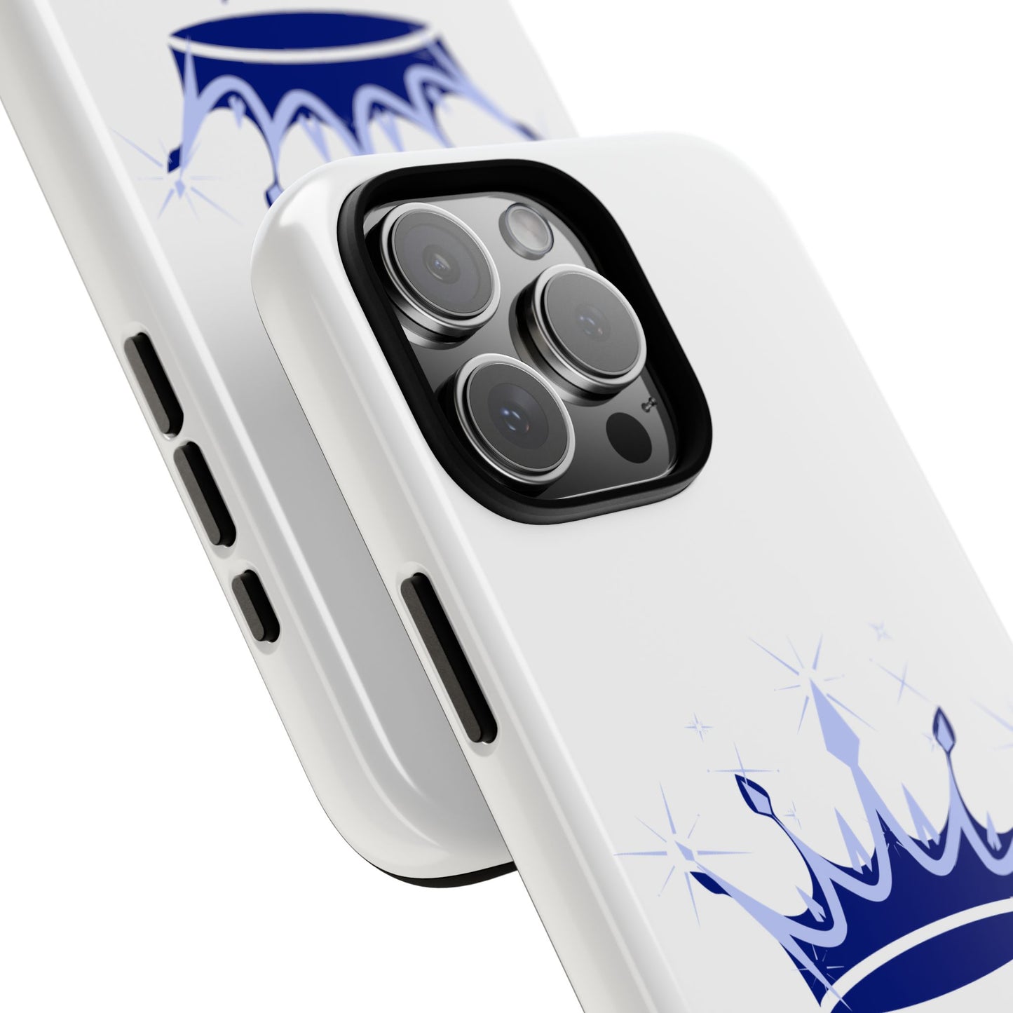 Phone Case, Navy & Silver Crown - Love, Loyalty & Friendship
