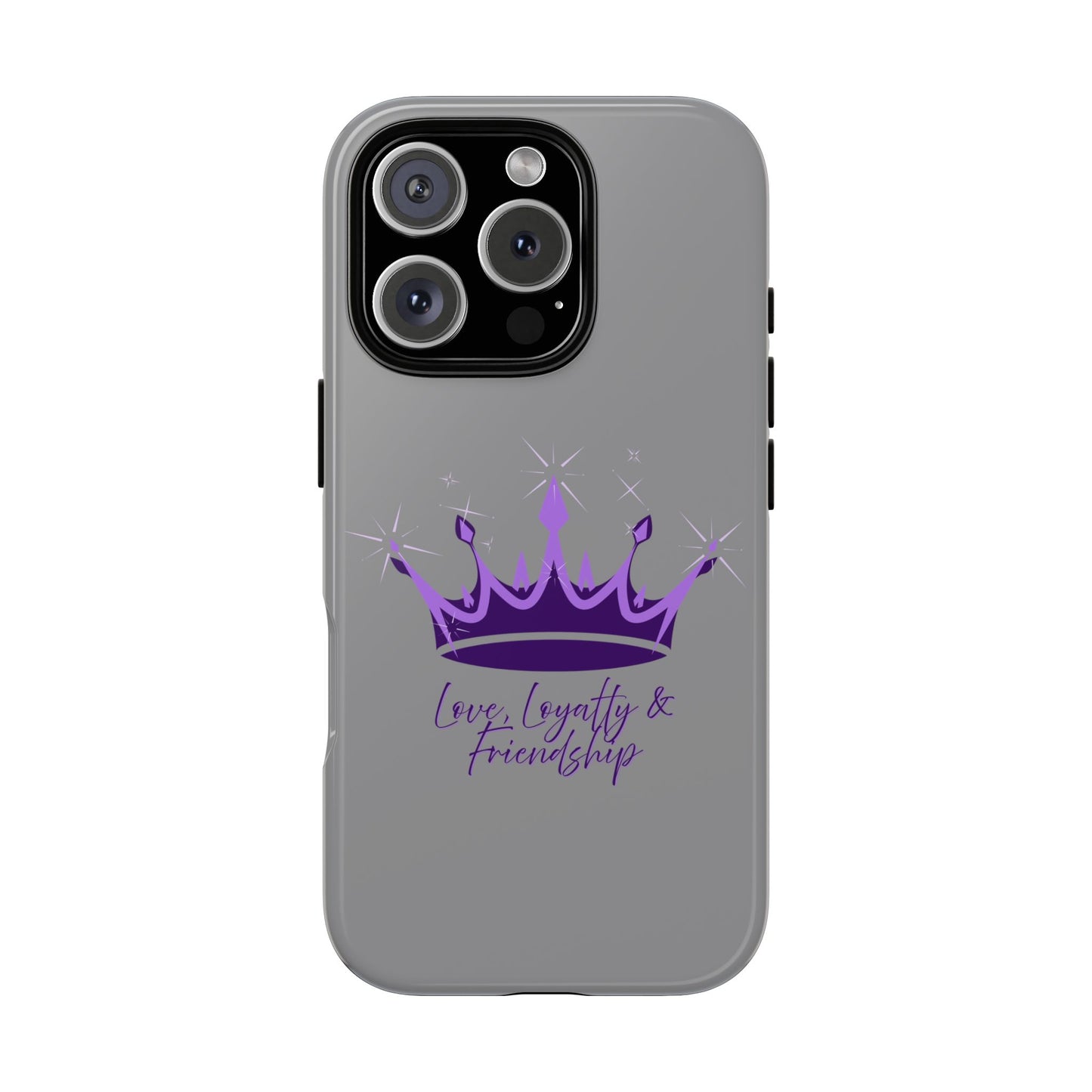 Phone Case, Amethyst on Dark Purple Crown - Love, Loyalty & Friendship