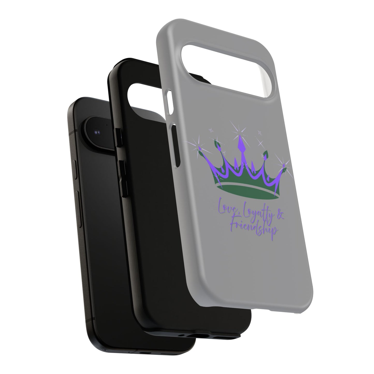 Phone Case, Purple & Green Crown - Love, Loyalty & Friendship