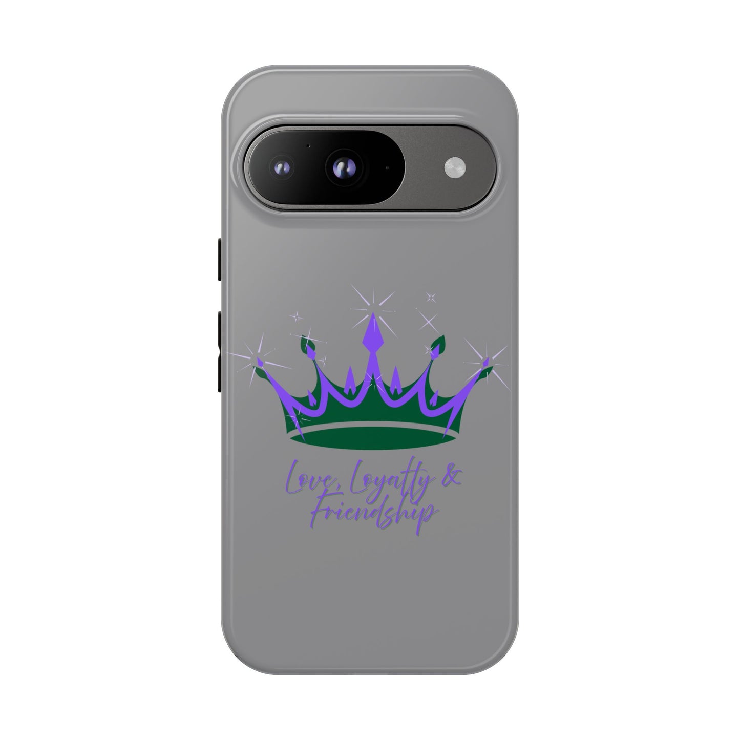 Phone Case, Purple & Green Crown - Love, Loyalty & Friendship