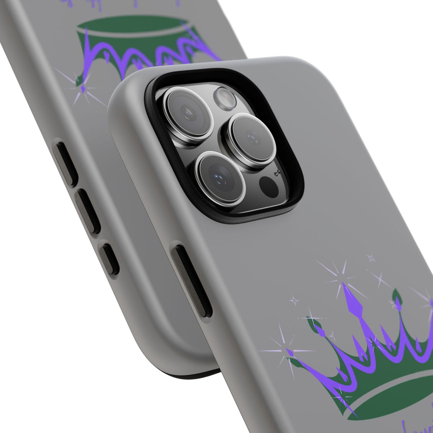 Phone Case, Purple & Green Crown - Love, Loyalty & Friendship