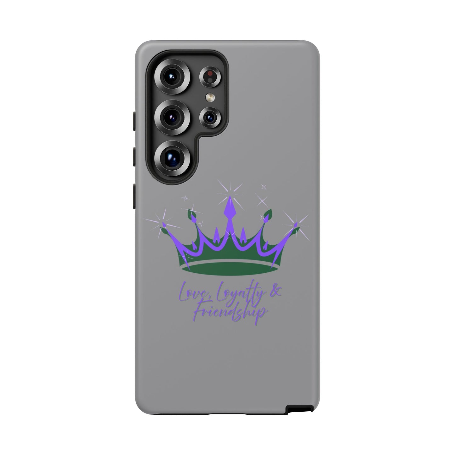 Phone Case, Purple & Green Crown - Love, Loyalty & Friendship