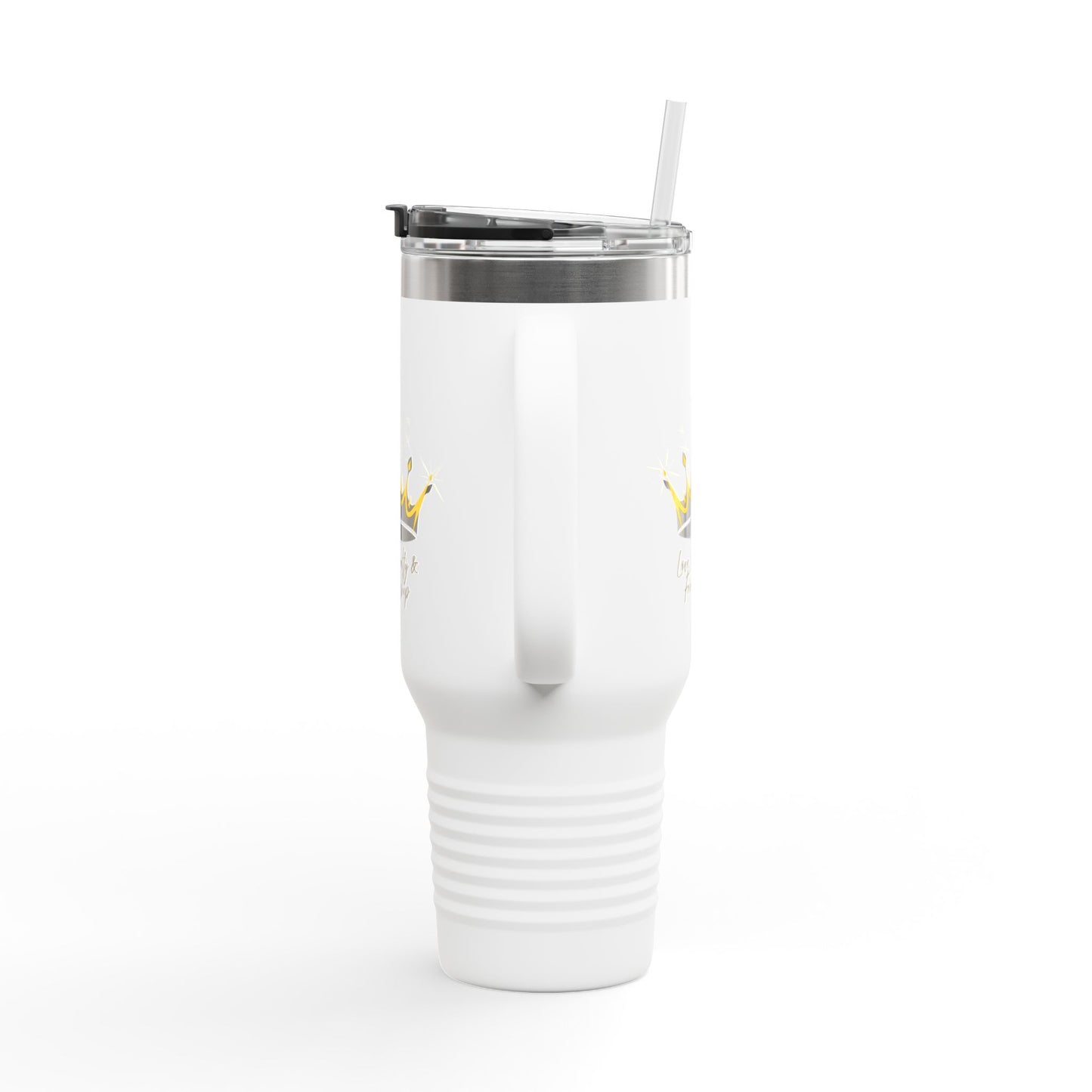 Queen Crown Black & Gold - 40oz Insulated Travel Mug