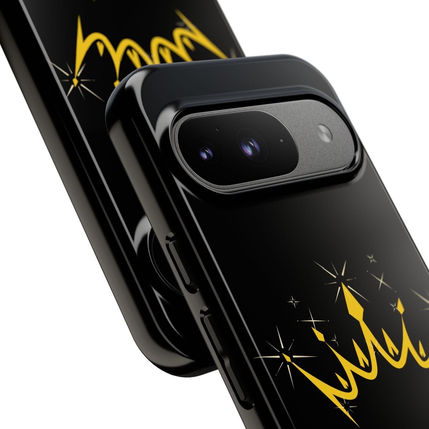 Phone Case, Black & Gold Crown - Love, Loyalty & Friendship
