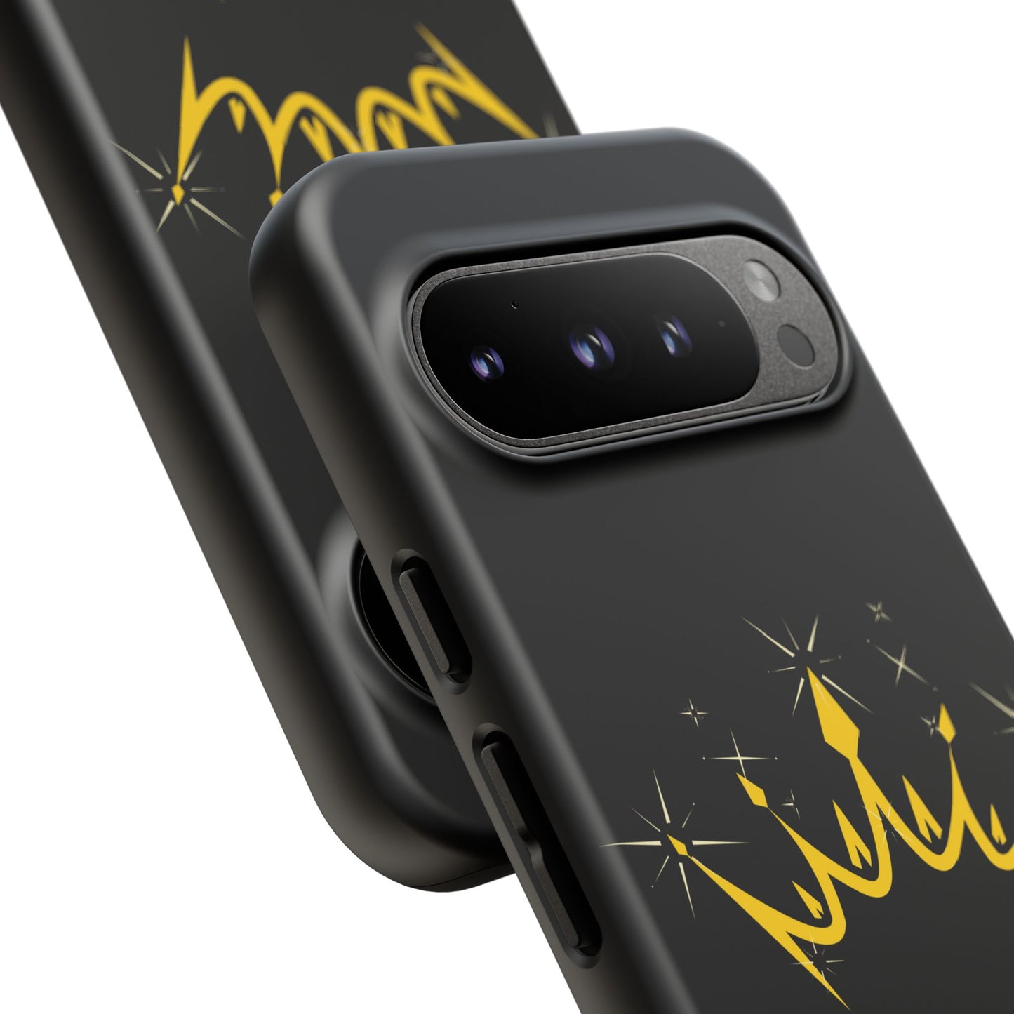 Phone Case, Black & Gold Crown - Love, Loyalty & Friendship