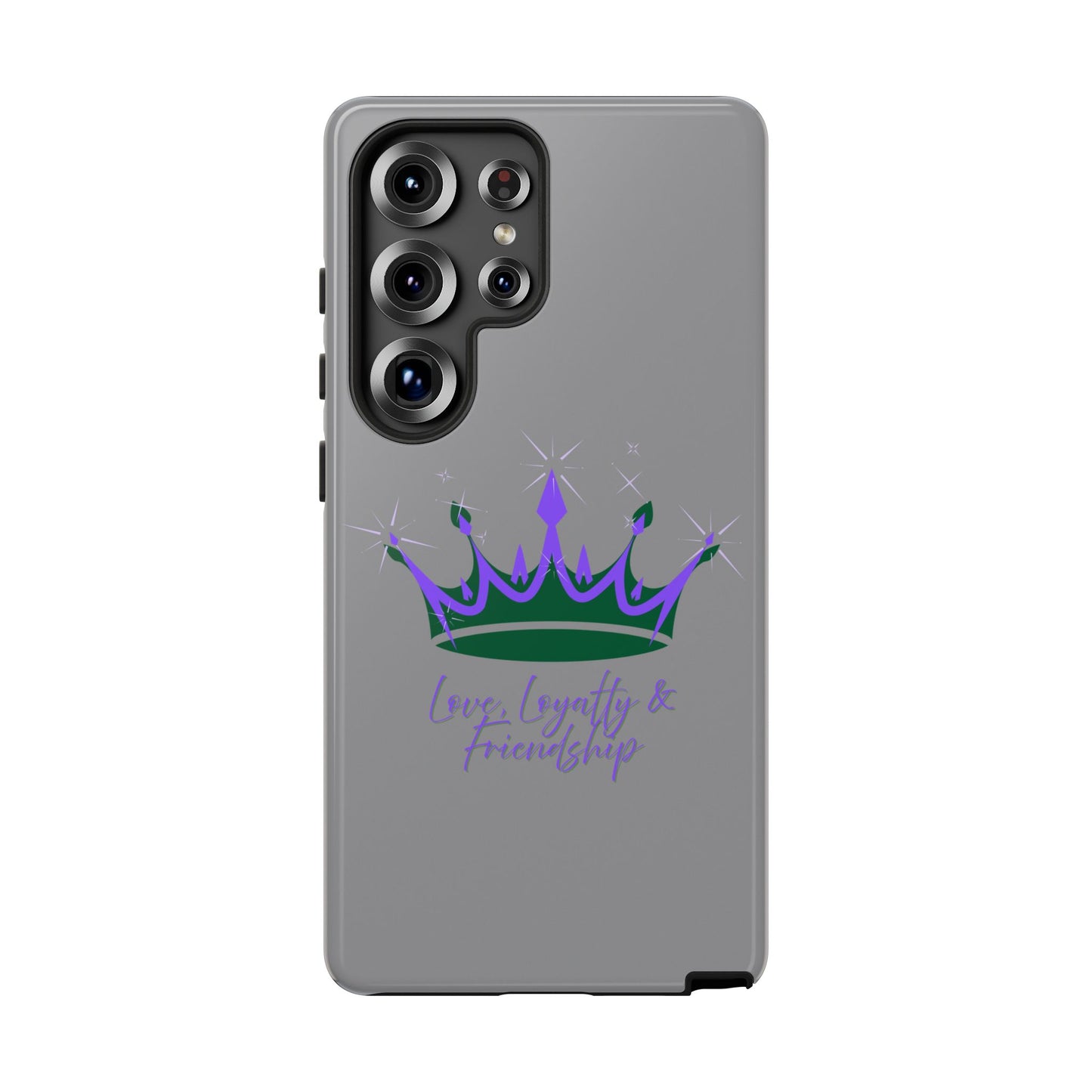 Phone Case, Purple & Green Crown - Love, Loyalty & Friendship