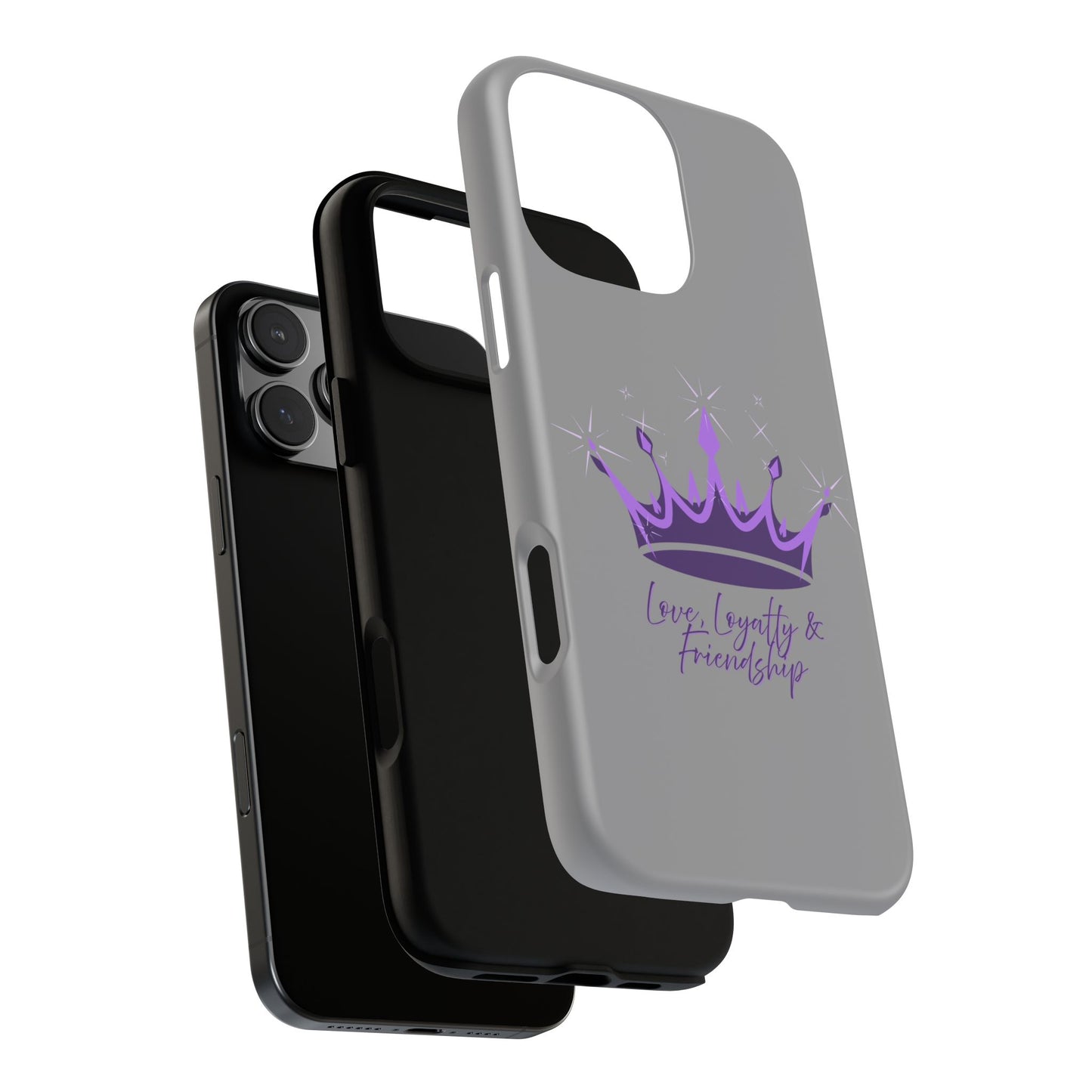 Phone Case, Amethyst on Dark Purple Crown - Love, Loyalty & Friendship