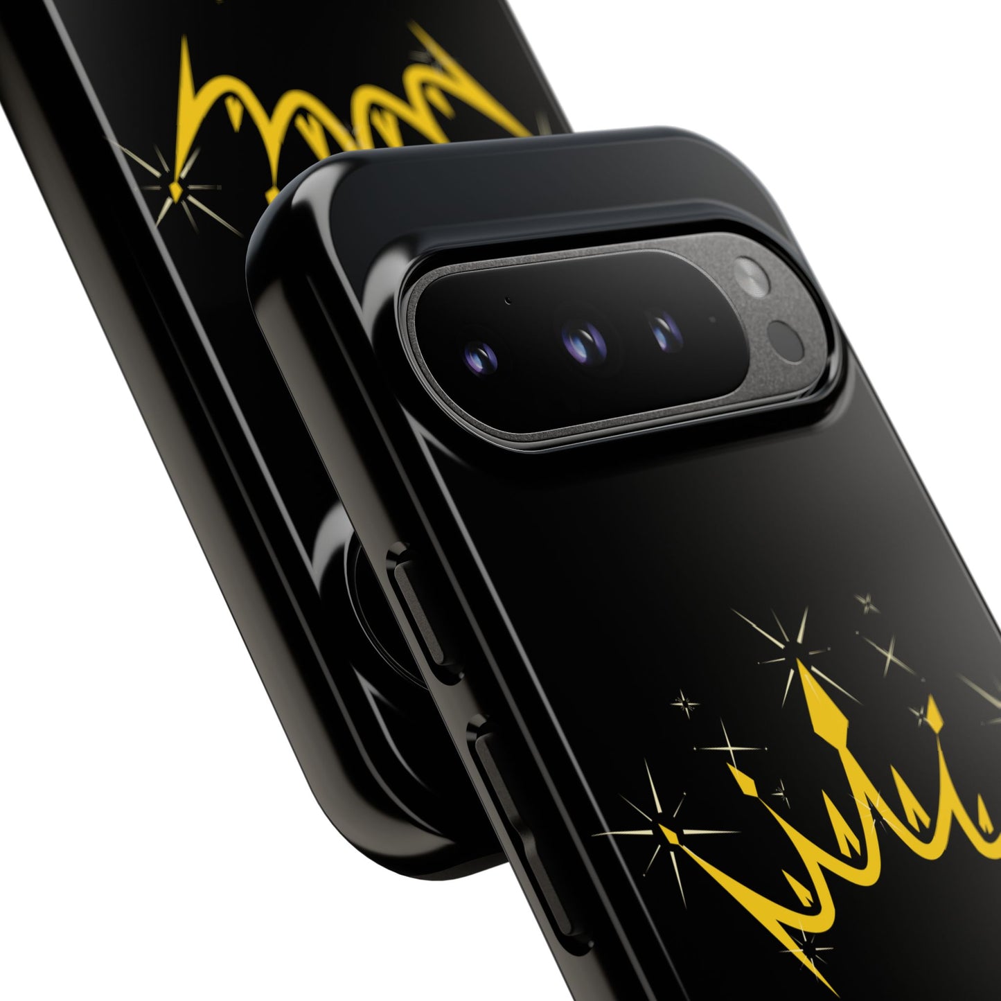Phone Case, Black & Gold Crown - Love, Loyalty & Friendship