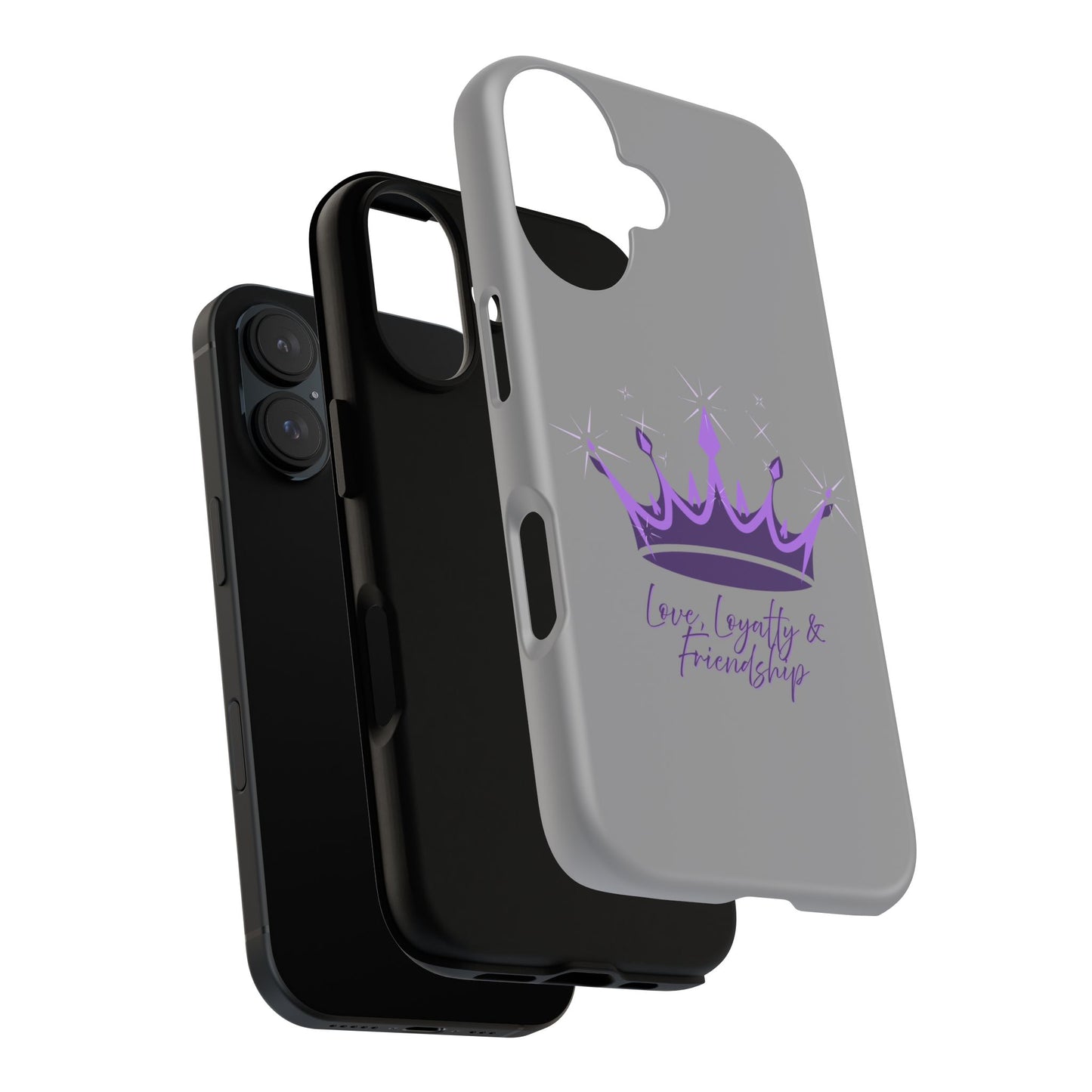 Phone Case, Amethyst on Dark Purple Crown - Love, Loyalty & Friendship
