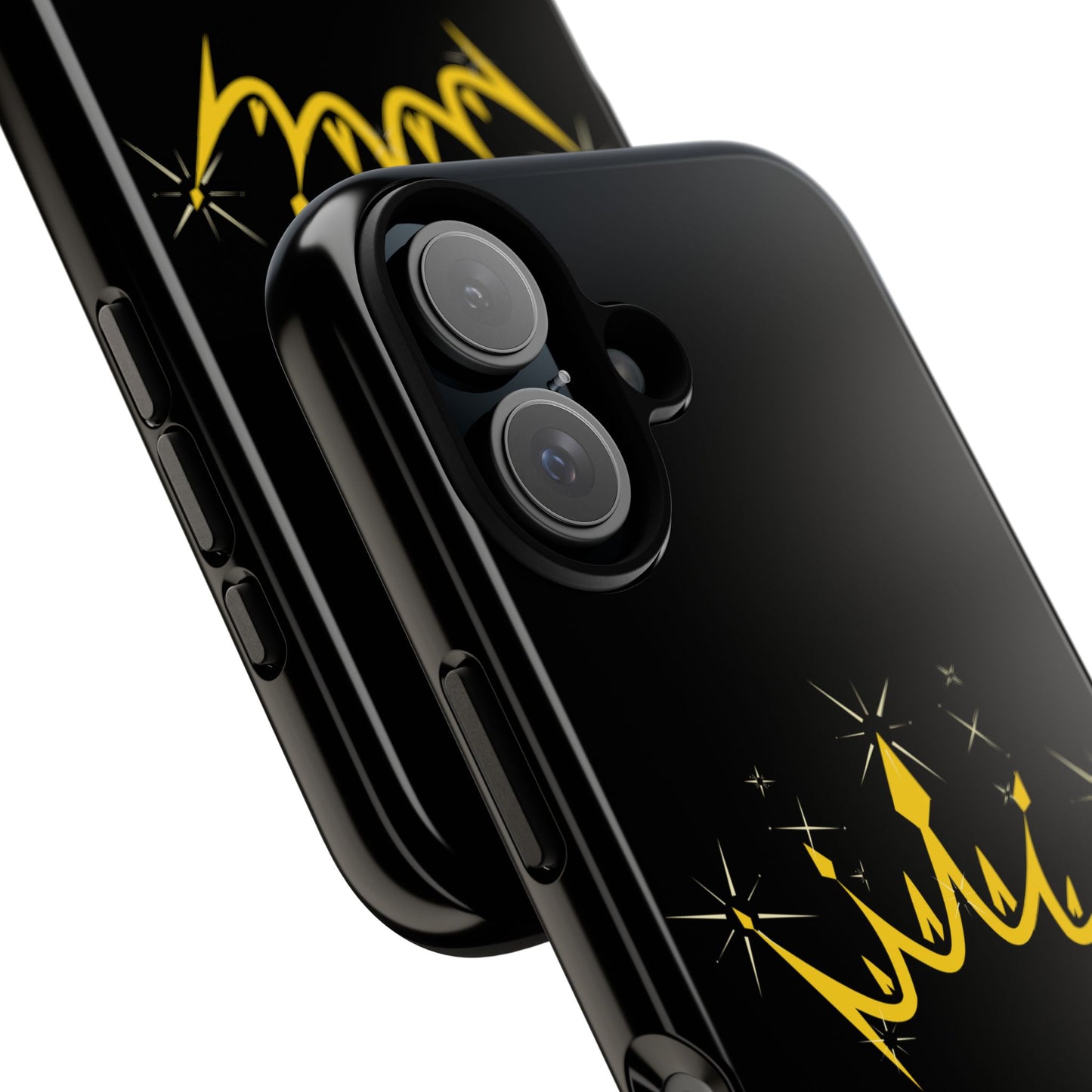 Phone Case, Black & Gold Crown - Love, Loyalty & Friendship