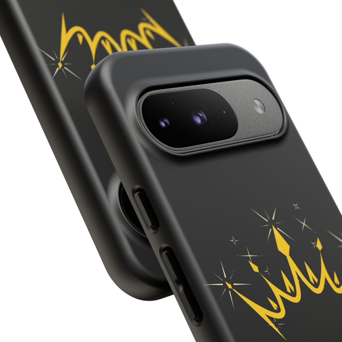 Phone Case, Black & Gold Crown - Love, Loyalty & Friendship