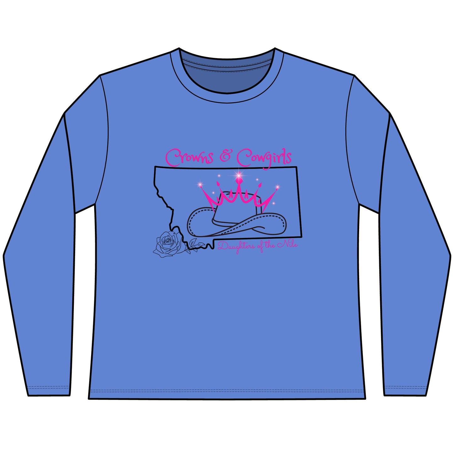Cowgirls & Crowns - Women's Long Sleeve T-Shirt