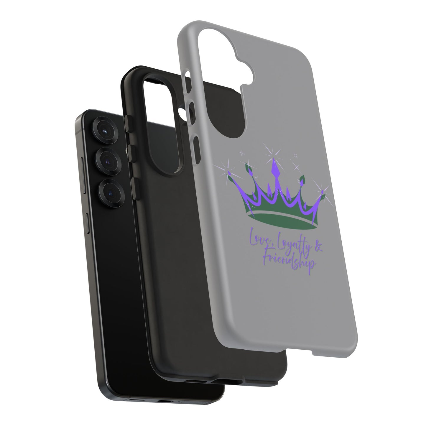 Phone Case, Purple & Green Crown - Love, Loyalty & Friendship