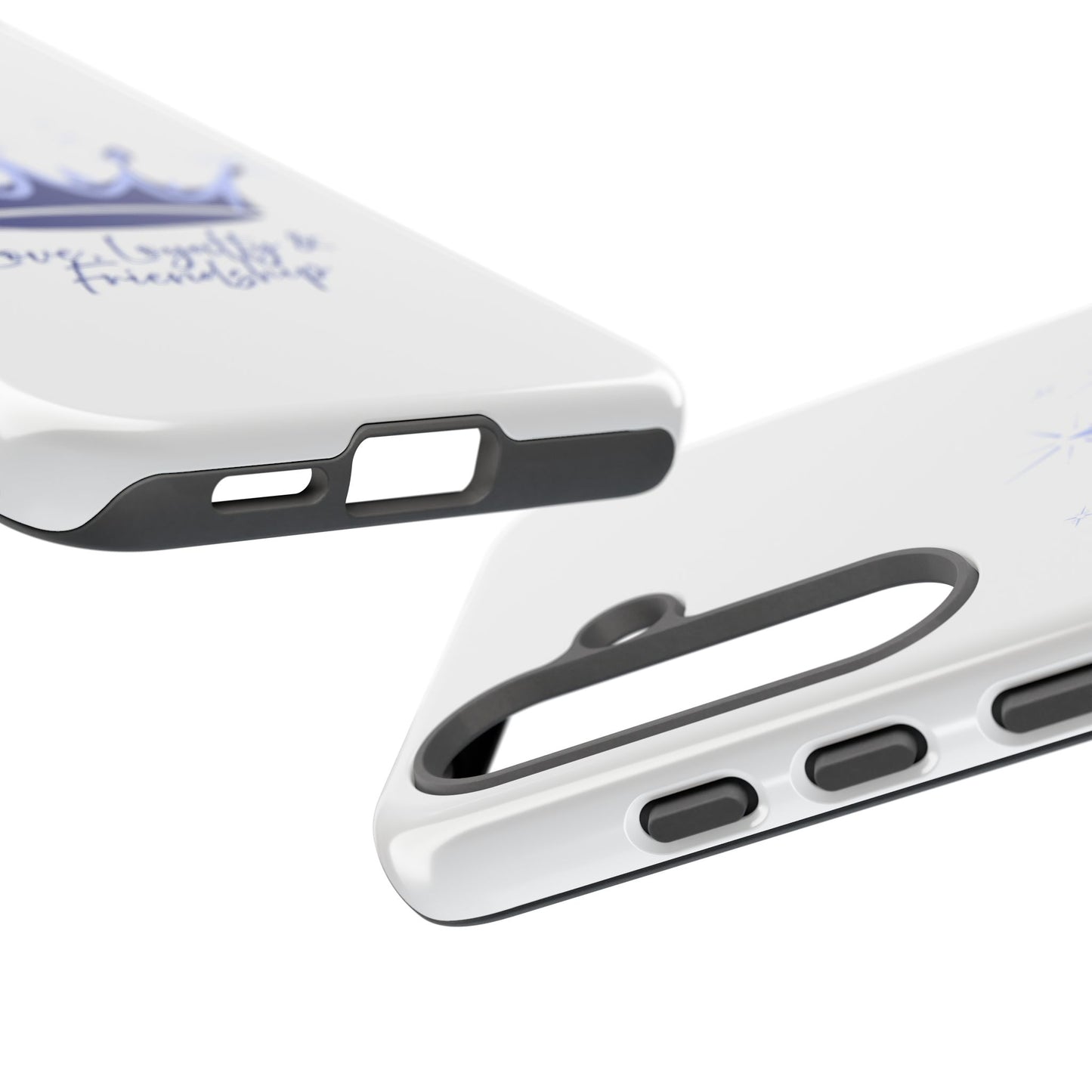 Phone Case, Navy & Silver Crown - Love, Loyalty & Friendship