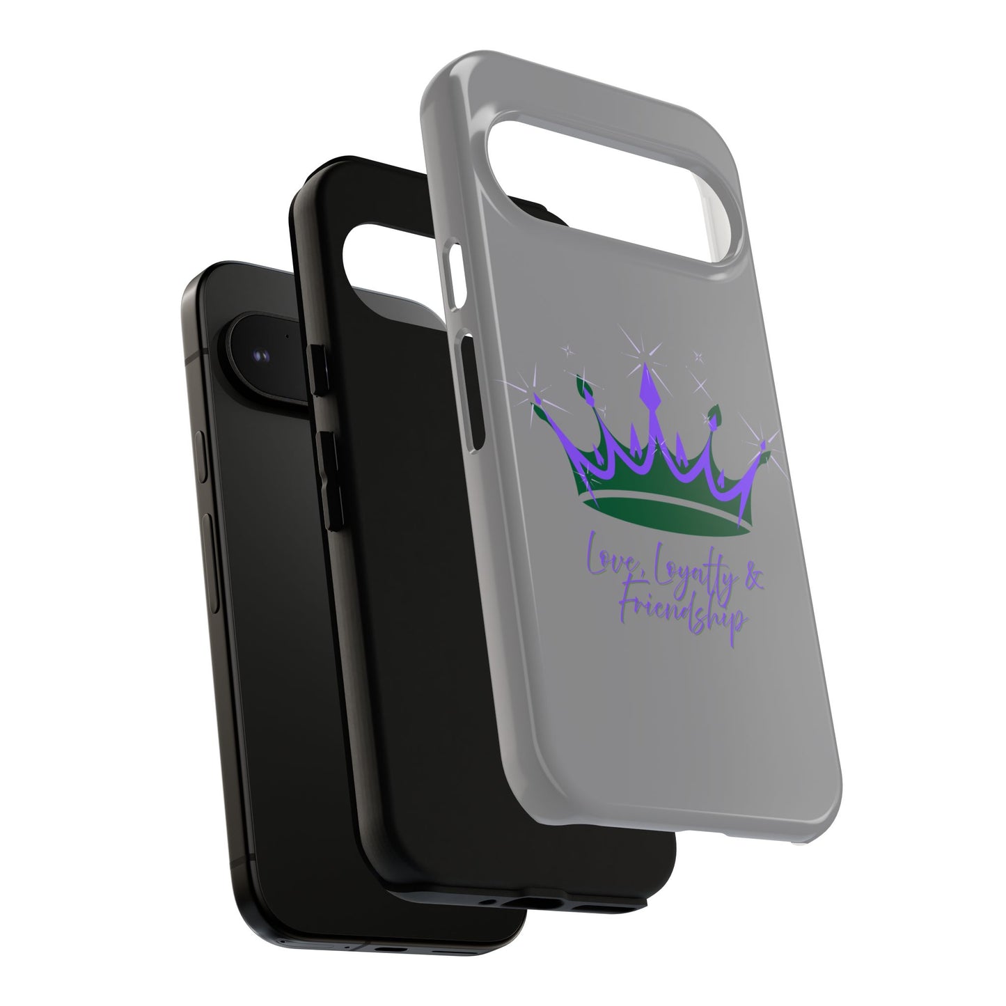 Phone Case, Purple & Green Crown - Love, Loyalty & Friendship