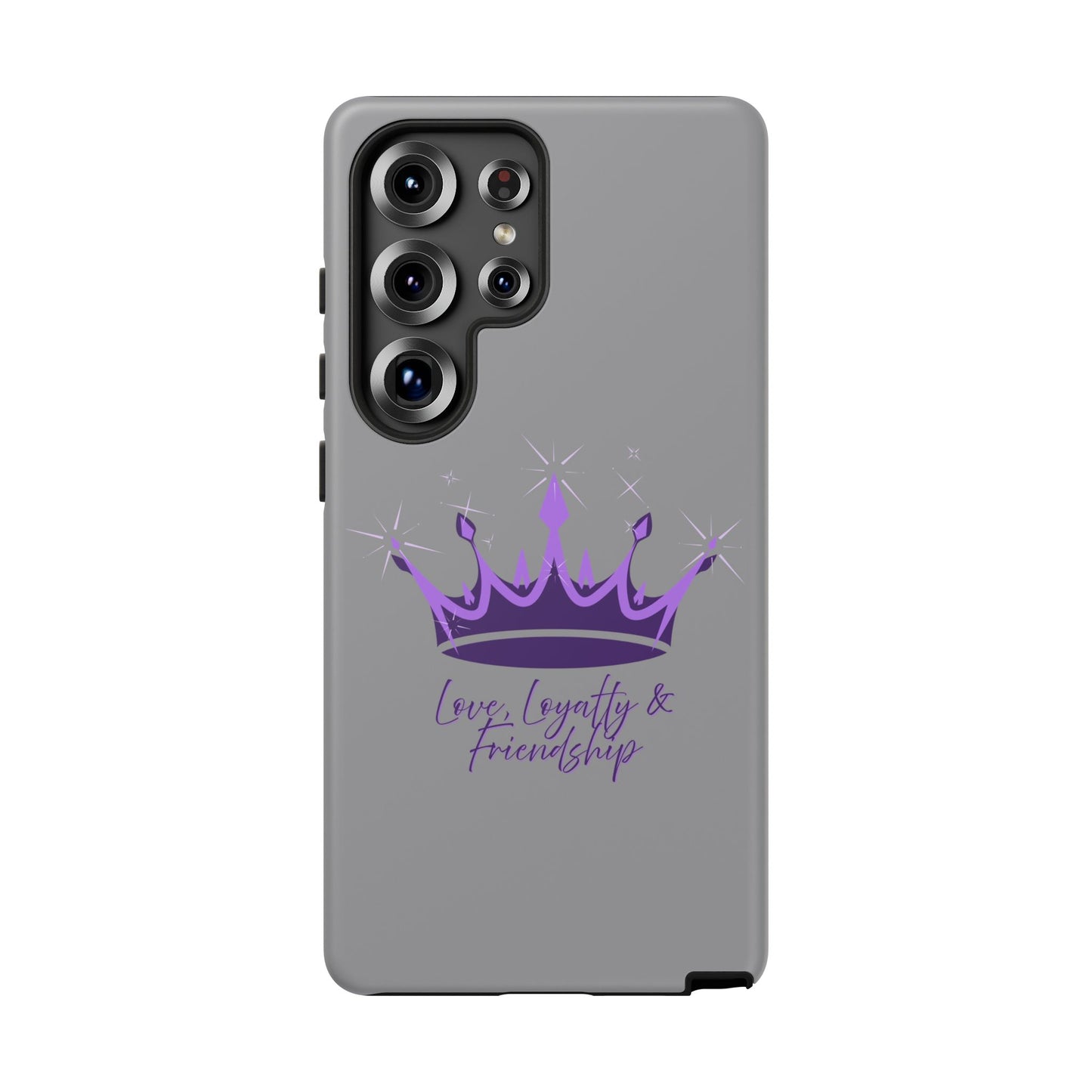 Phone Case, Amethyst on Dark Purple Crown - Love, Loyalty & Friendship