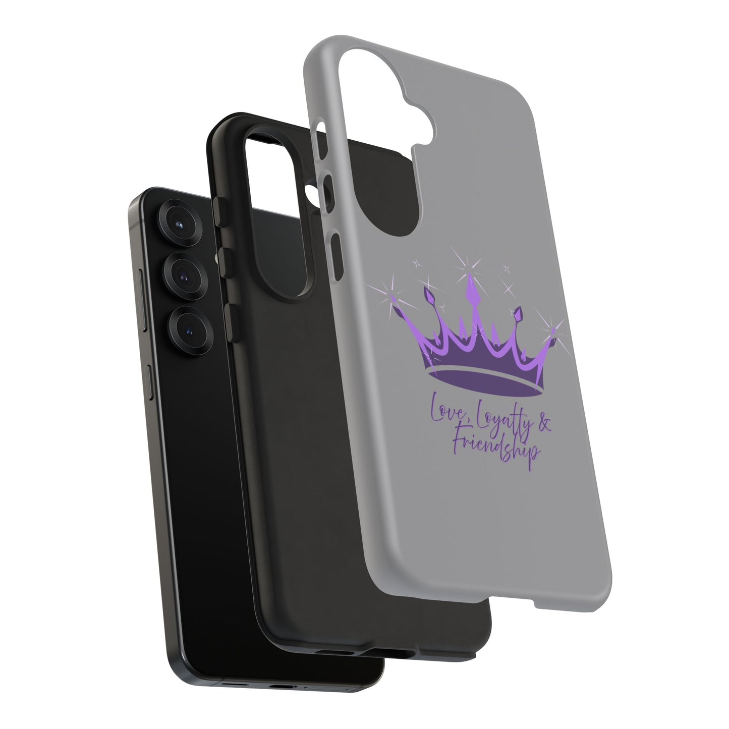 Phone Case, Amethyst on Dark Purple Crown - Love, Loyalty & Friendship