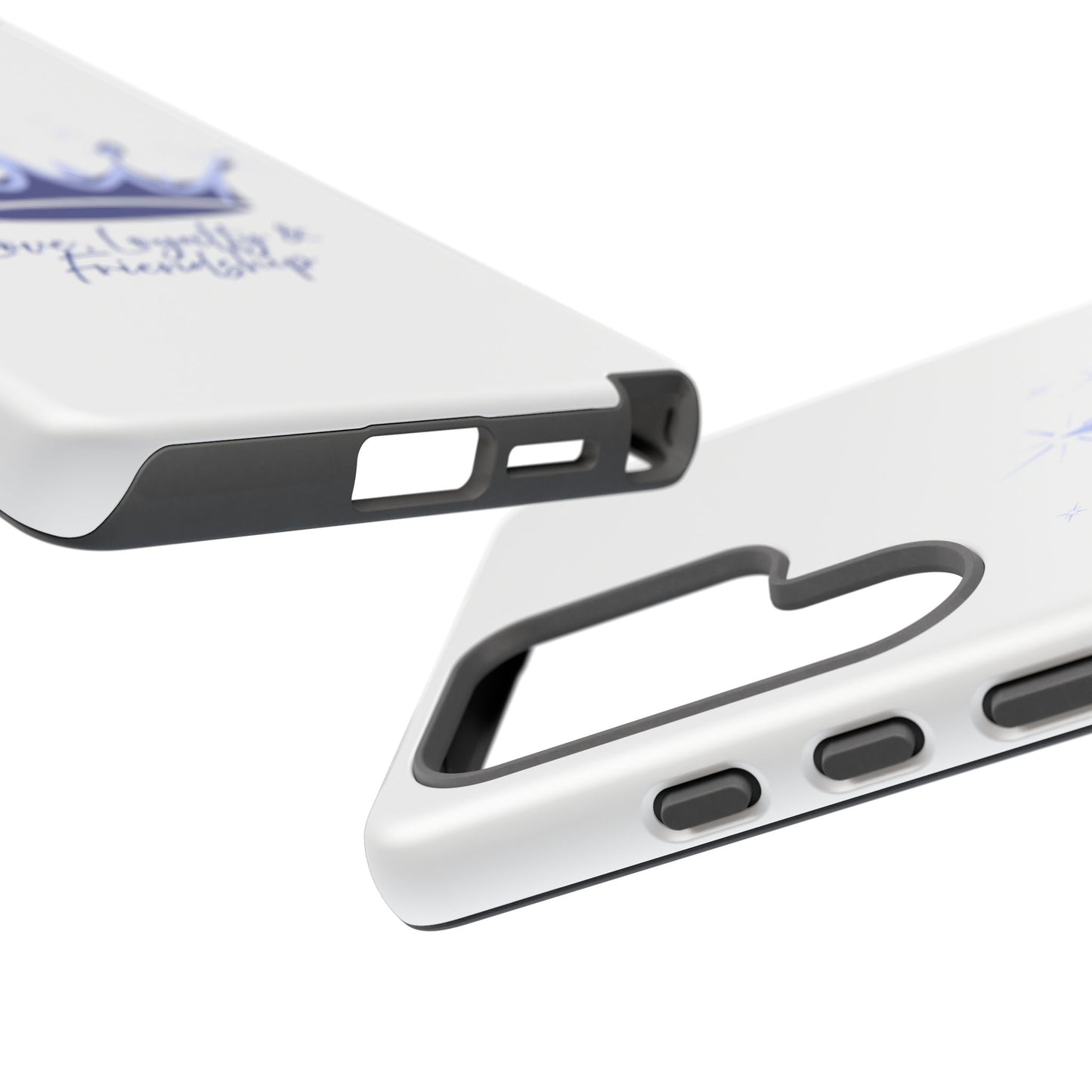 Phone Case, Navy & Silver Crown - Love, Loyalty & Friendship