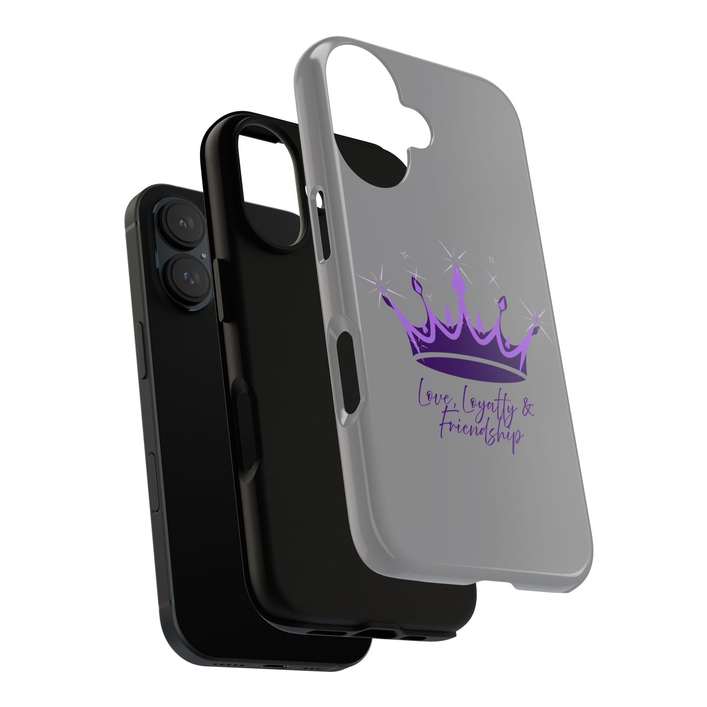 Phone Case, Amethyst on Dark Purple Crown - Love, Loyalty & Friendship