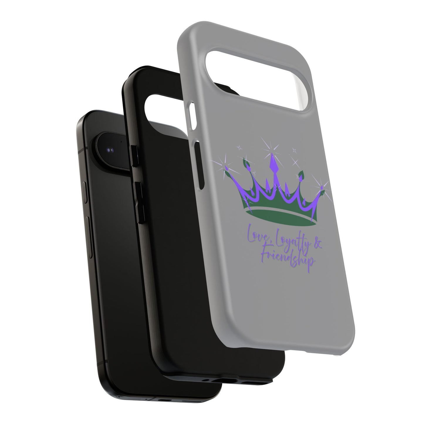 Phone Case, Purple & Green Crown - Love, Loyalty & Friendship
