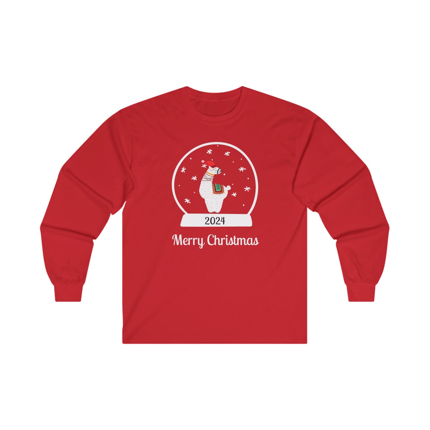 LLama Snow Globe Long Sleeve Tee