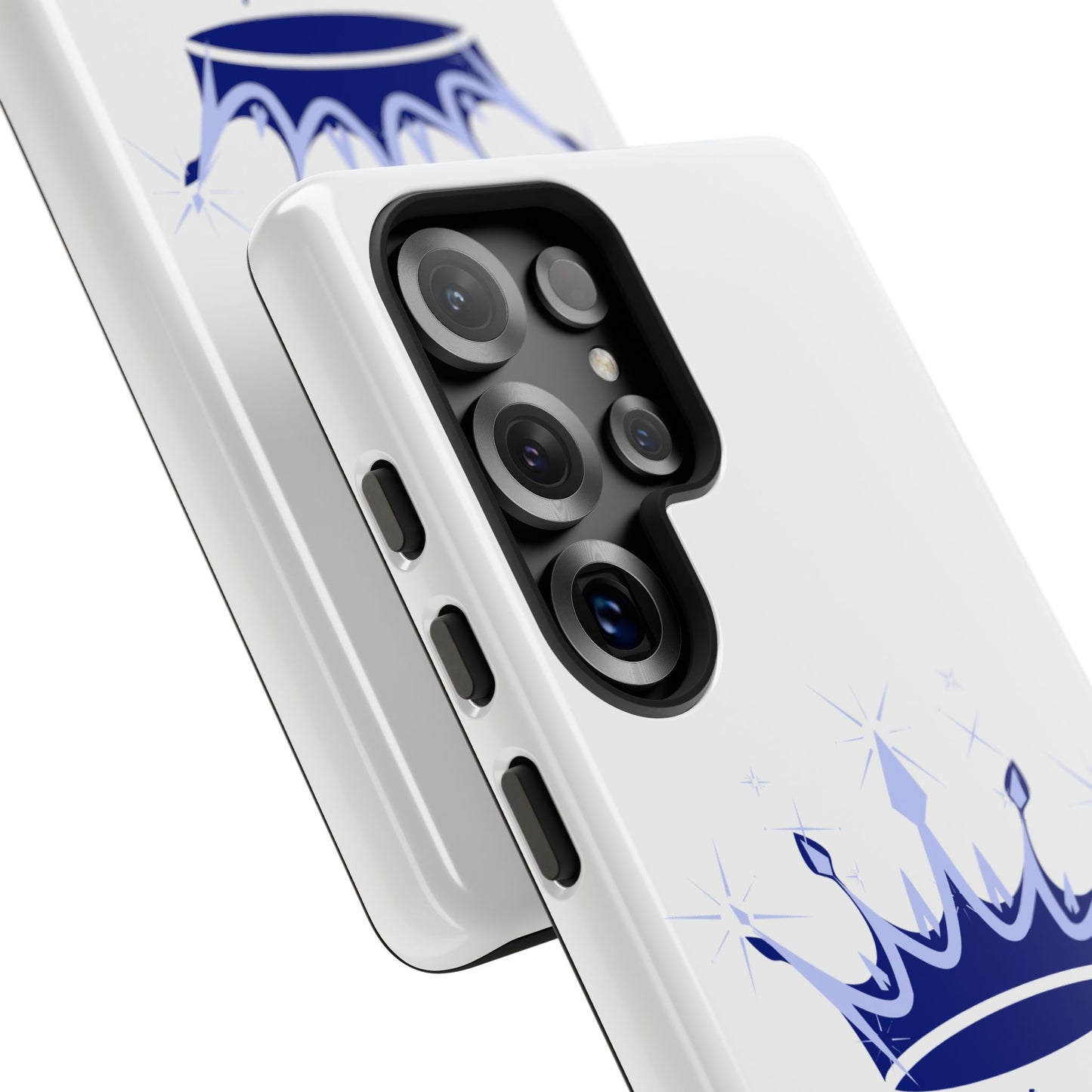 Phone Case, Navy & Silver Crown - Love, Loyalty & Friendship