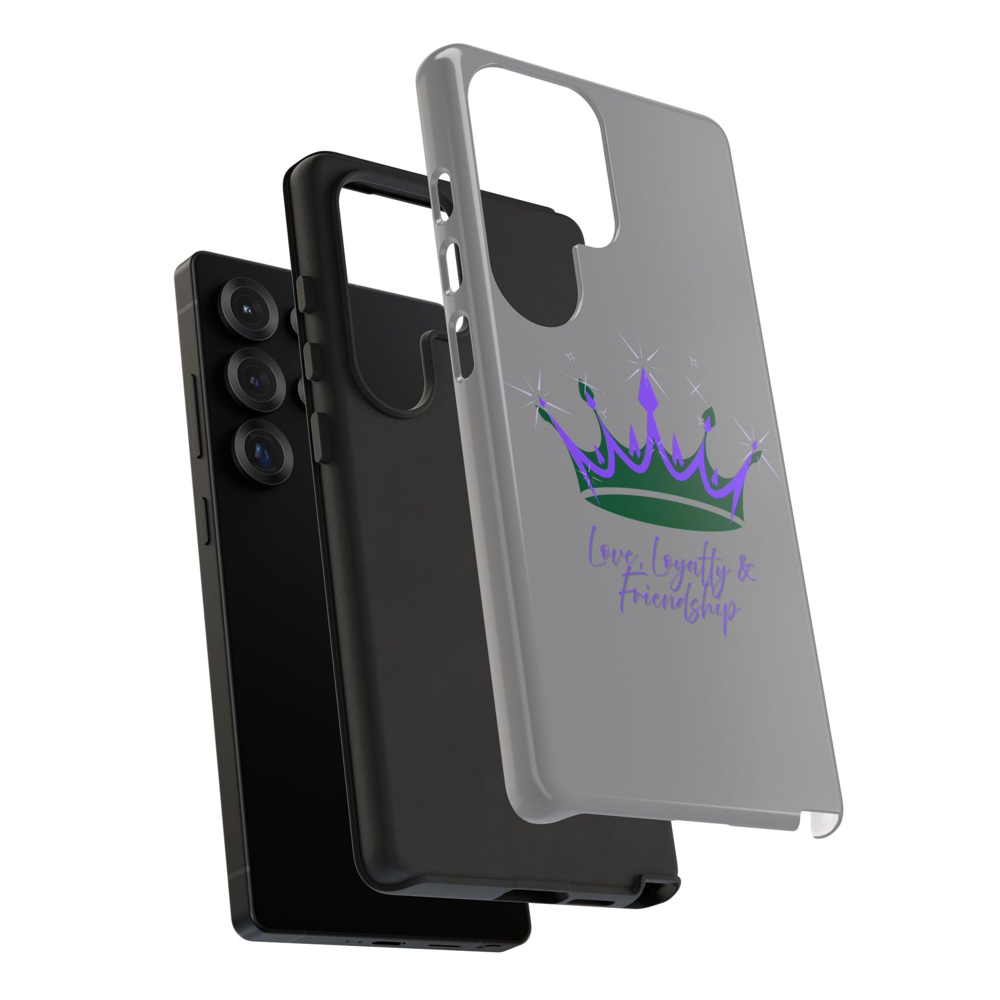 Phone Case, Purple & Green Crown - Love, Loyalty & Friendship