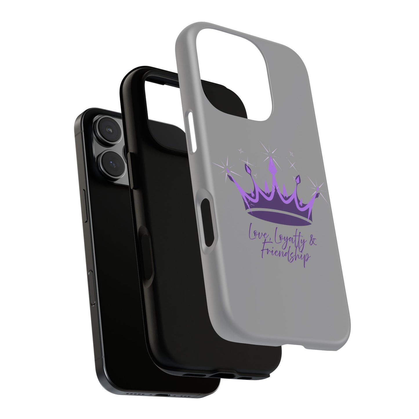 Phone Case, Amethyst on Dark Purple Crown - Love, Loyalty & Friendship