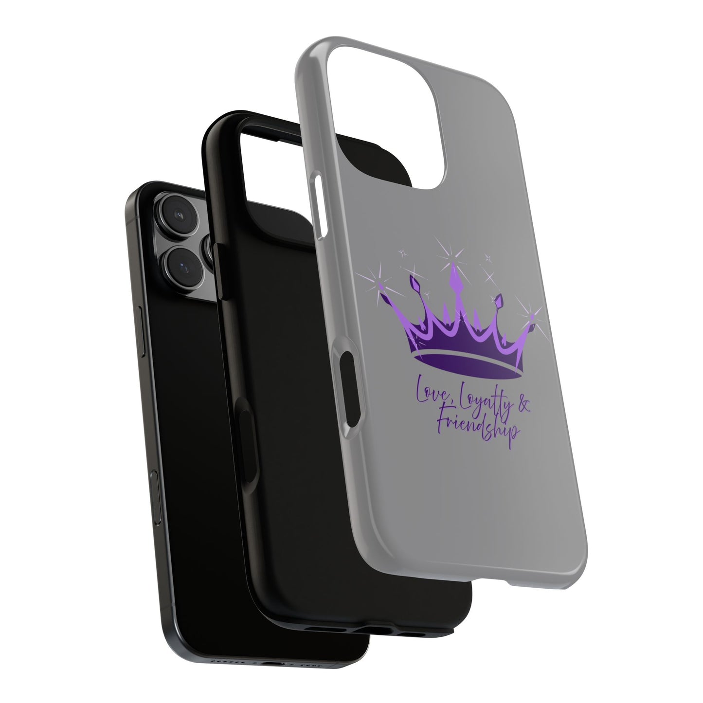 Phone Case, Amethyst on Dark Purple Crown - Love, Loyalty & Friendship