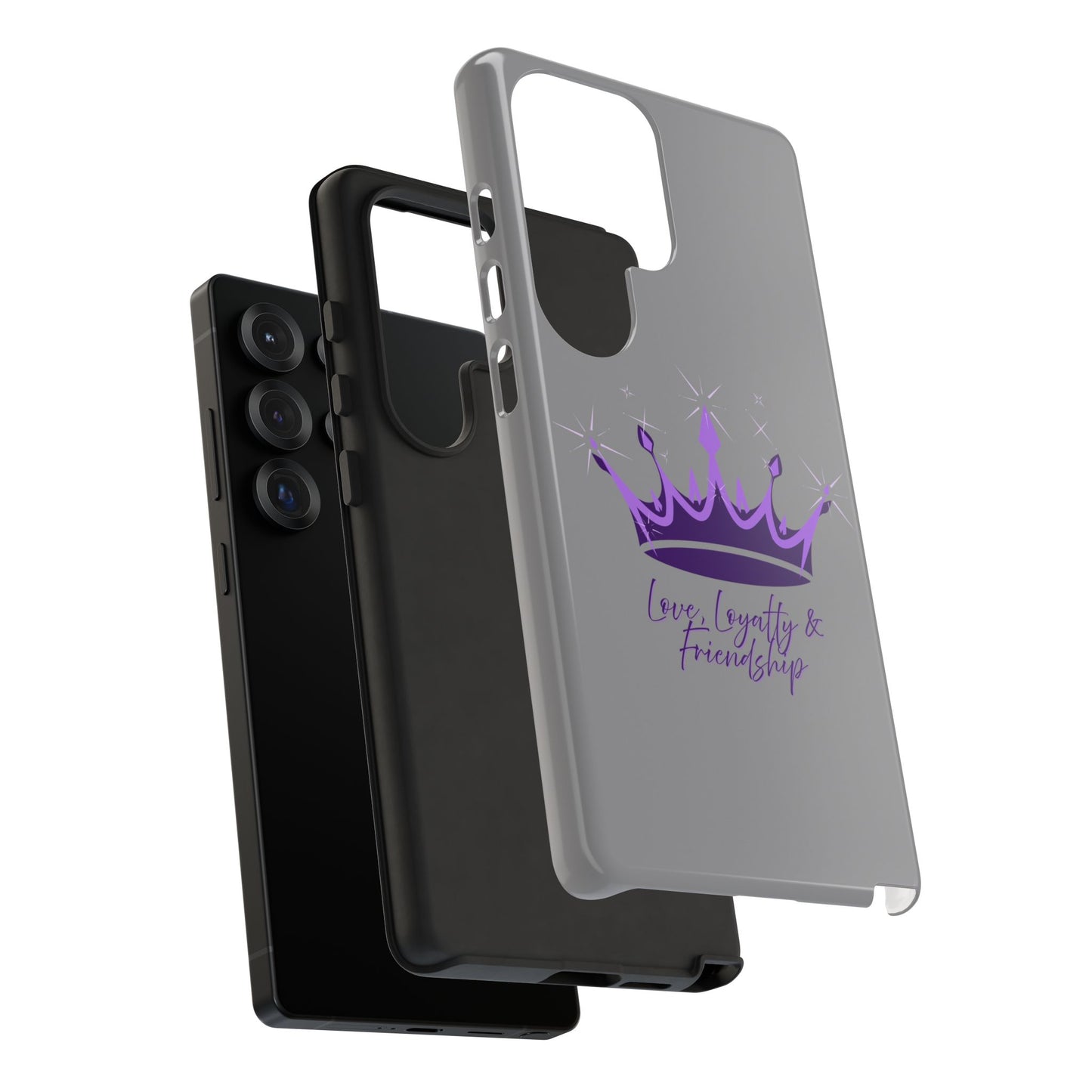 Phone Case, Amethyst on Dark Purple Crown - Love, Loyalty & Friendship