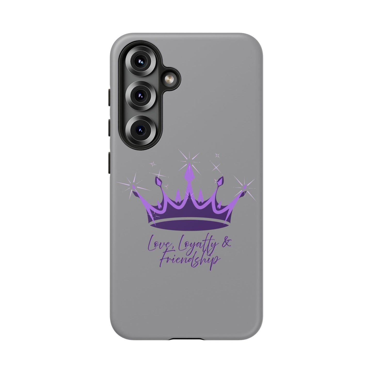 Phone Case, Amethyst on Dark Purple Crown - Love, Loyalty & Friendship